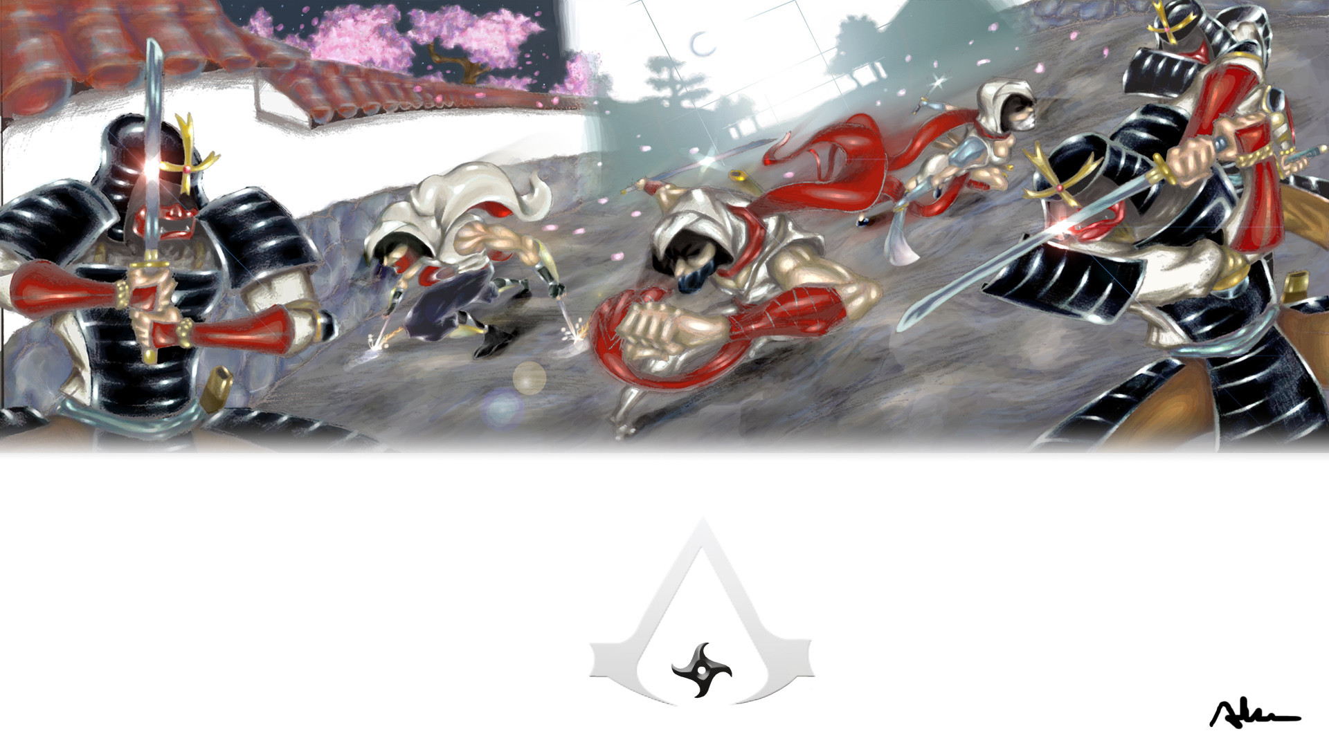 1920x1080 Samurais Wallpaper by IceDrawn Assassins Creed---Ninjas vs. Samurais  Wallpaper by IceDrawn
