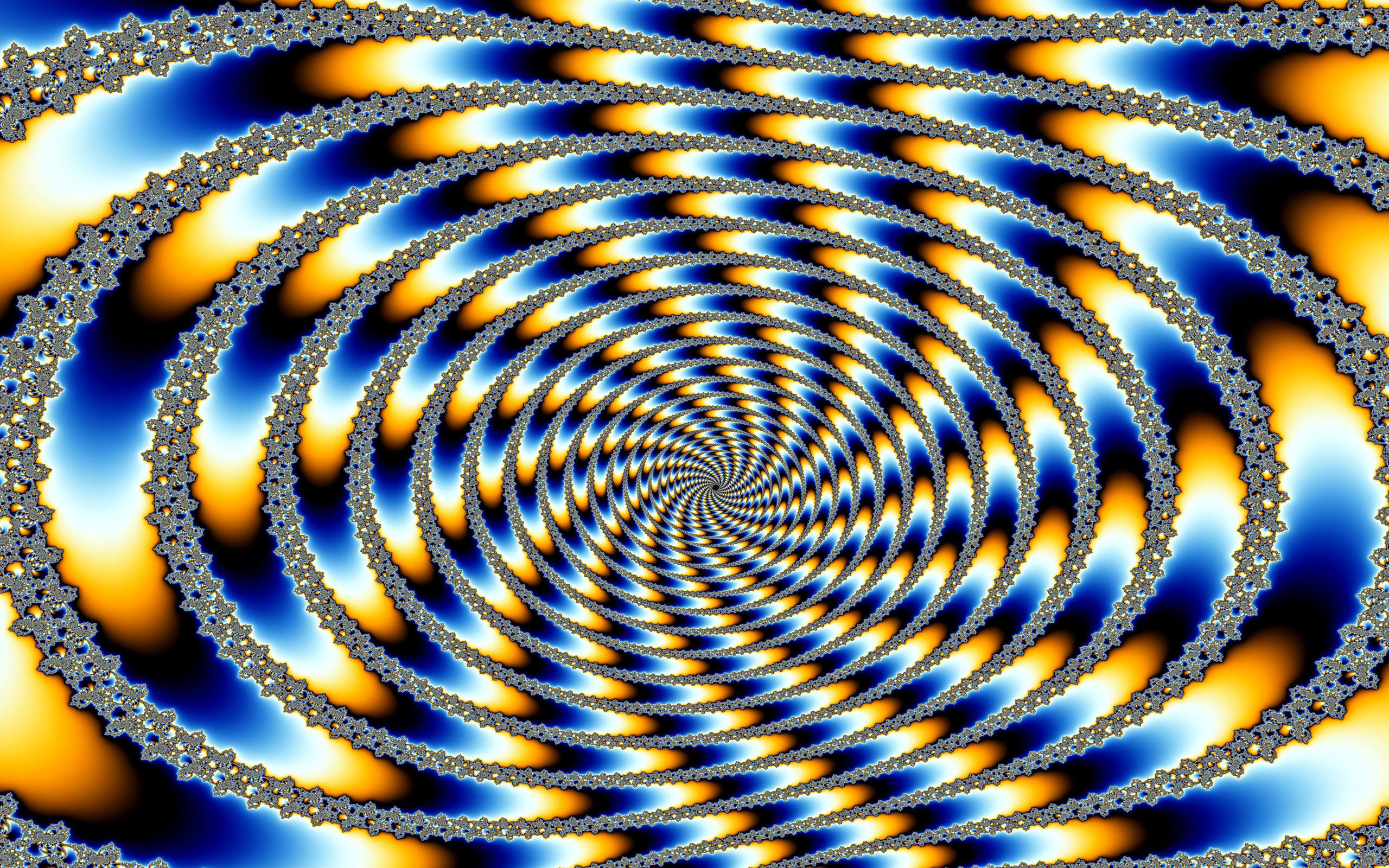 2560x1600 Hypnotic fractal abyss wallpaper