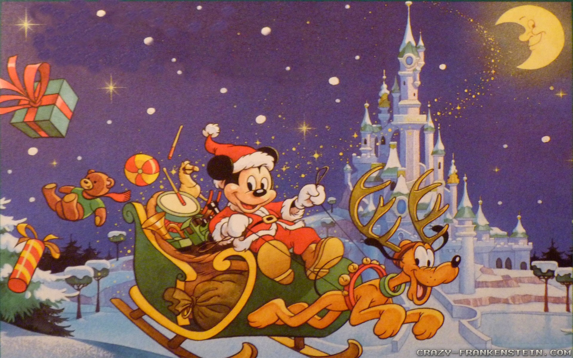 1920x1200 Disney Christmas Wallpaper wZnOhxS Disney Christmas Wallpaper disney micky  at christmas night wallpapers  ...