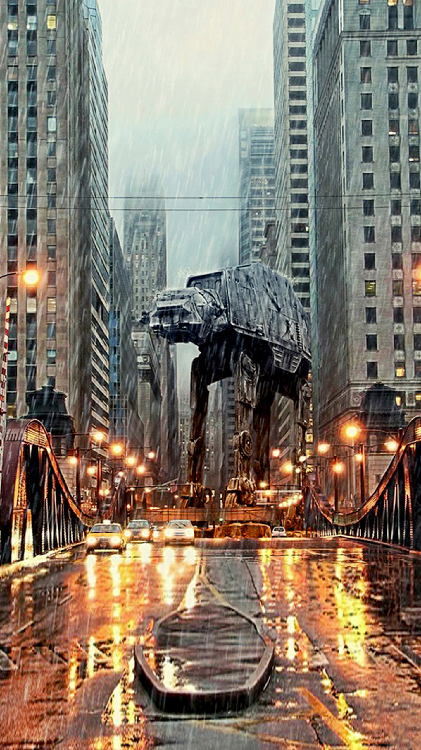 1440x2560 AT-AT in Chicago LG G3 Wallpapers