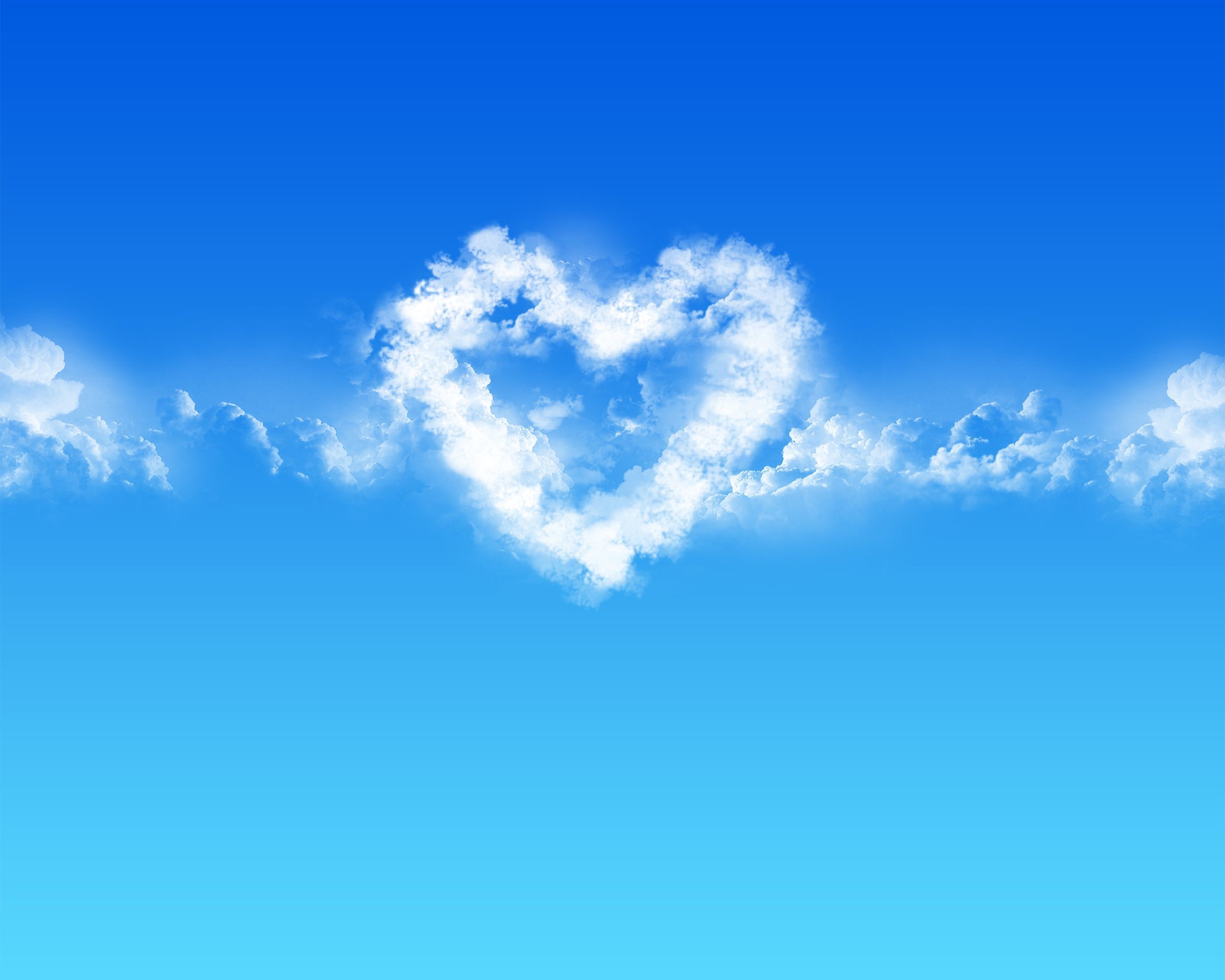 2500x2000 Blue Love Hearts Desktop Wallpaper