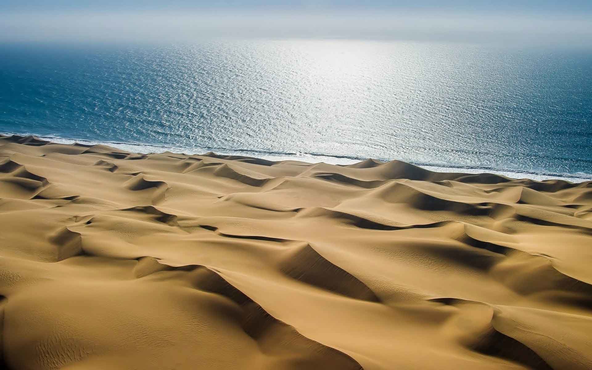 1920x1200 Beaches Sand Dunes Sea Reflection Light Desert Wallpapers Of Nature For  Desktop Background