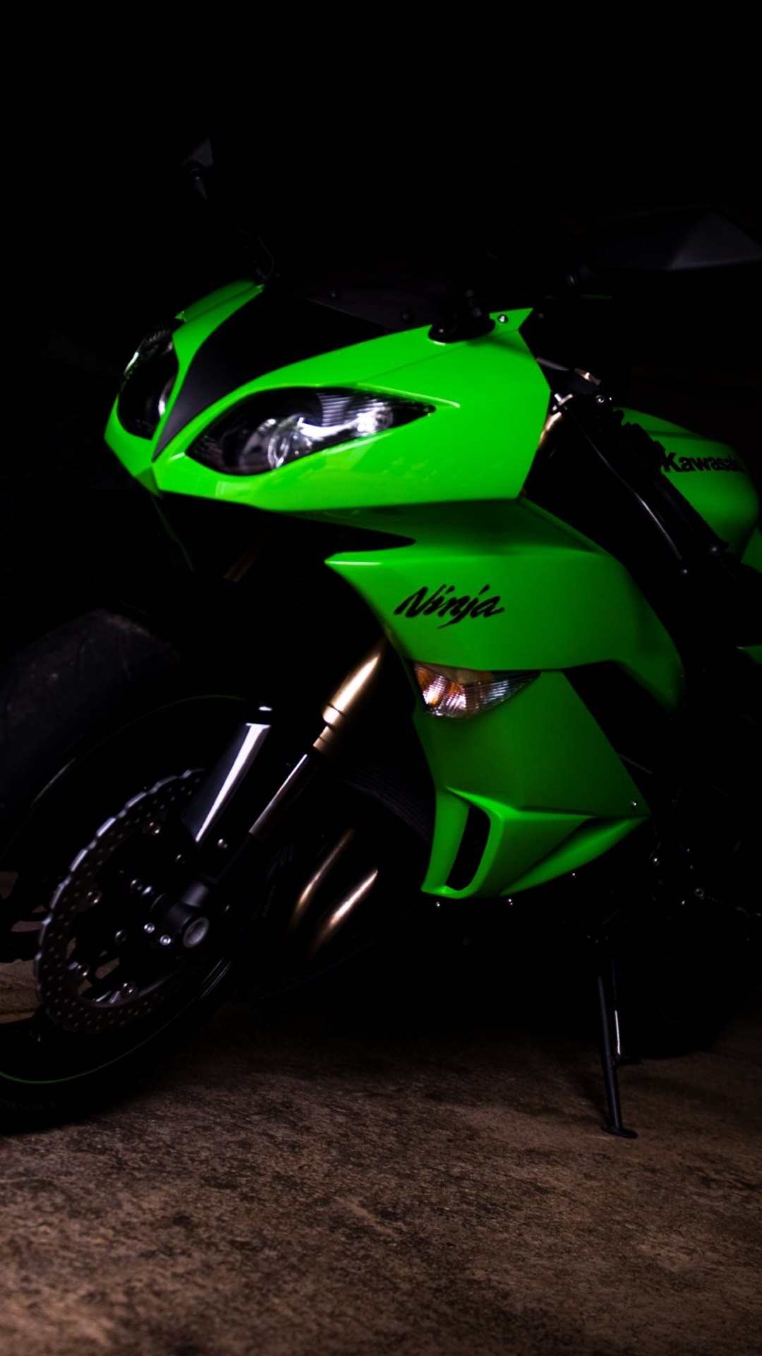 1080x1920 4K HD Wallpaper: Kawasaki Ninja ZX6R Motorcycle