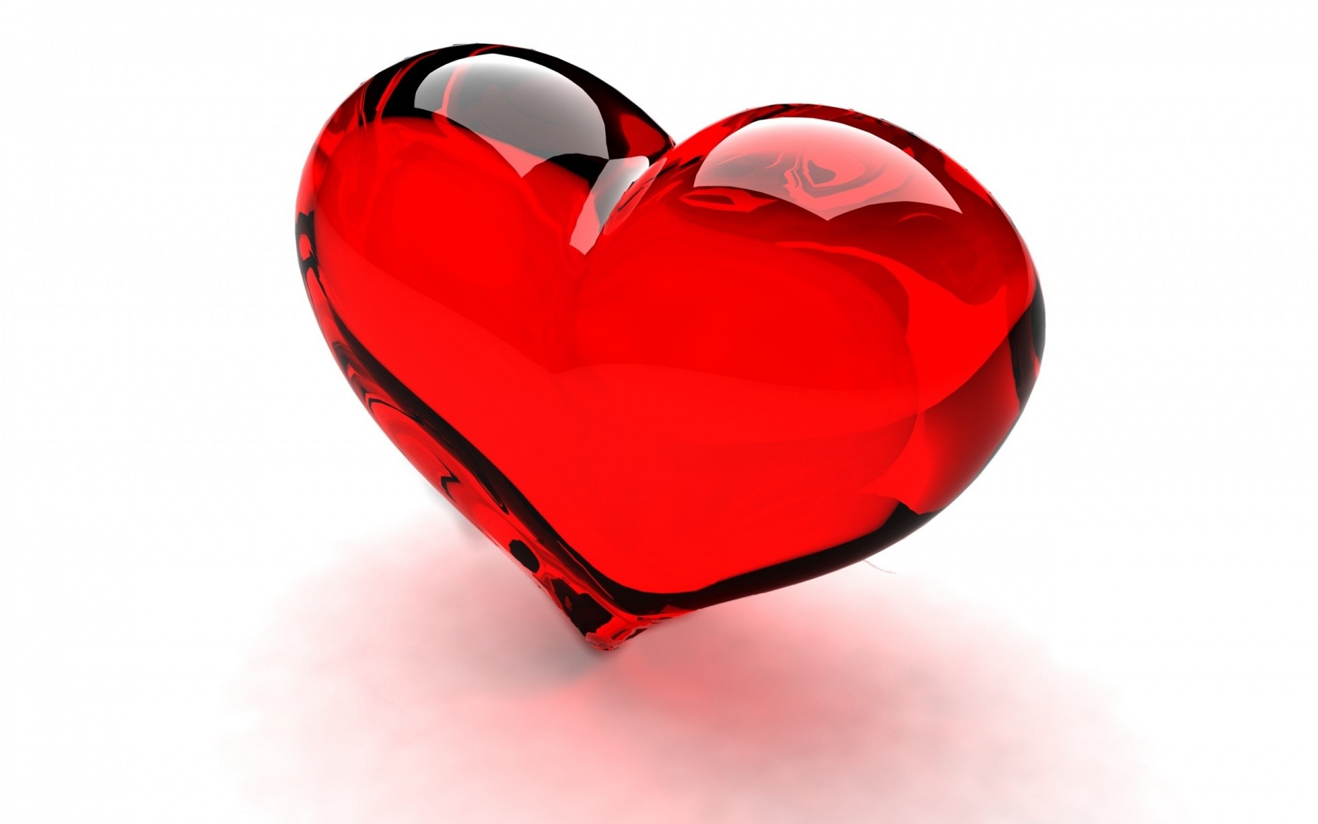 1920x1200 Red-mirror-diamond-heart-wallaper