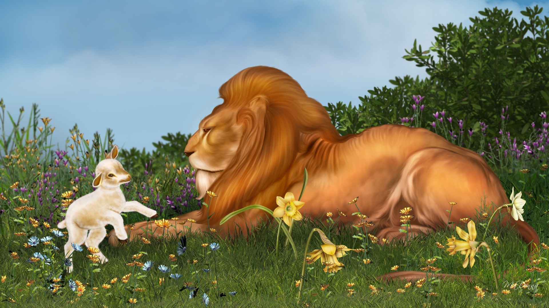 Lion And The Lamb Images  Browse 14565 Stock Photos Vectors and Video   Adobe Stock
