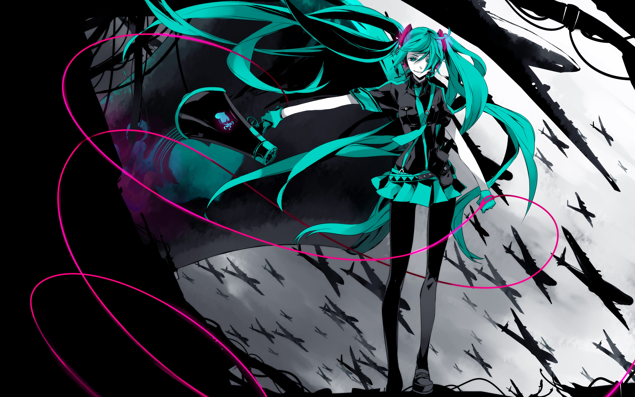 2560x1600 ... Miku - Vocaloid HD Wallpaper 