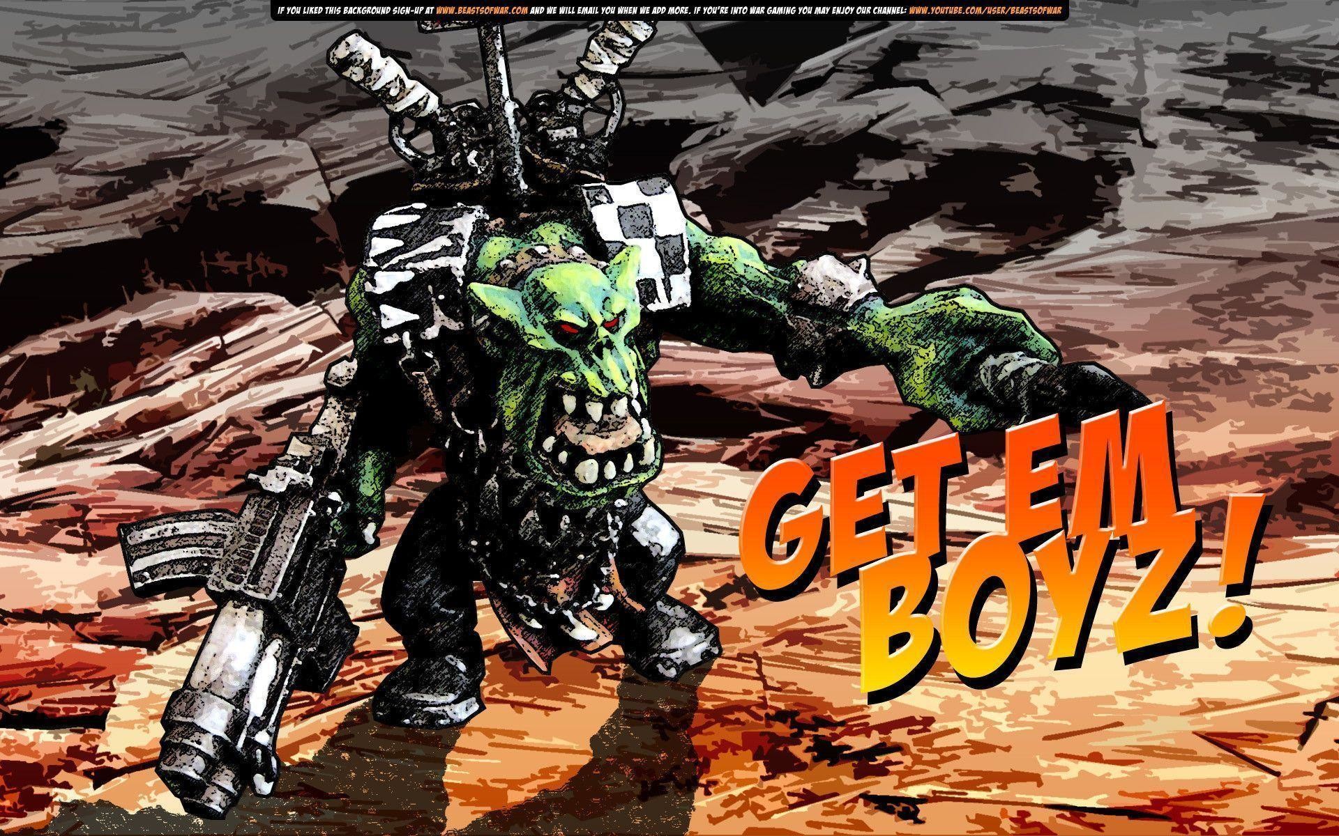 1920x1200 ork boss wallpaper image - Orc clan and Orks fantasy and monsters .