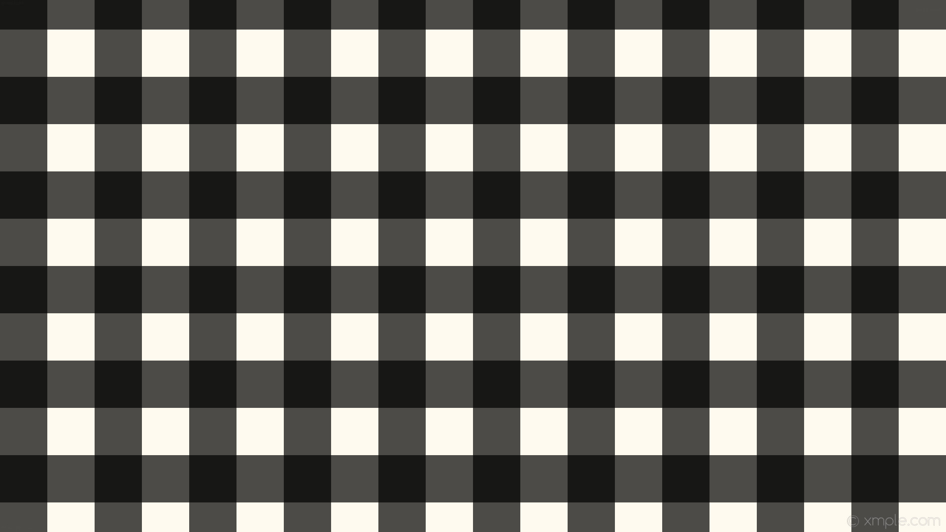 1920x1080 wallpaper checker striped gingham black white floral white #fffaf0 #000000  0Â° 96px