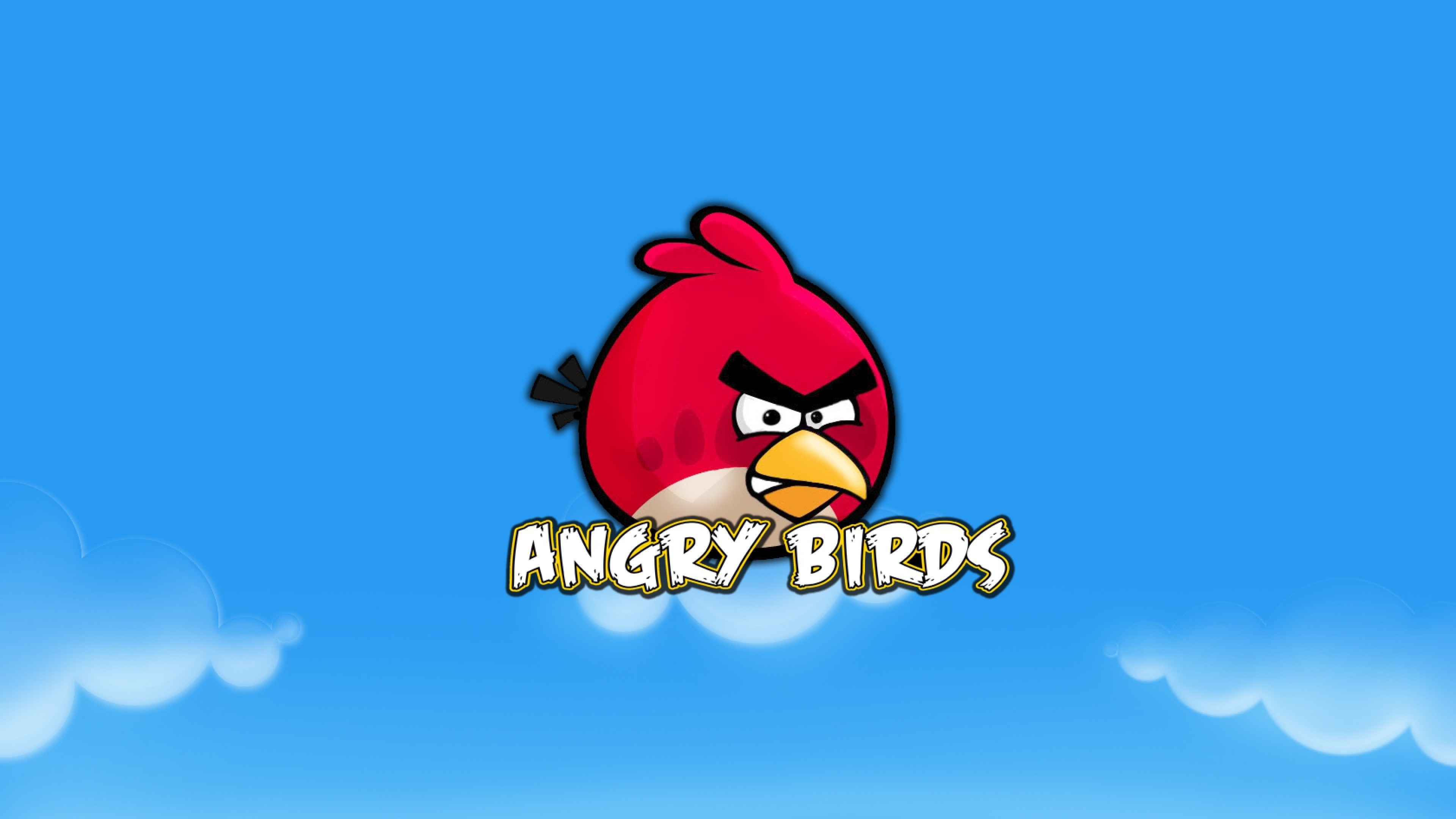 3840x2160 Preview wallpaper angry birds, bird, red, sky, beak 