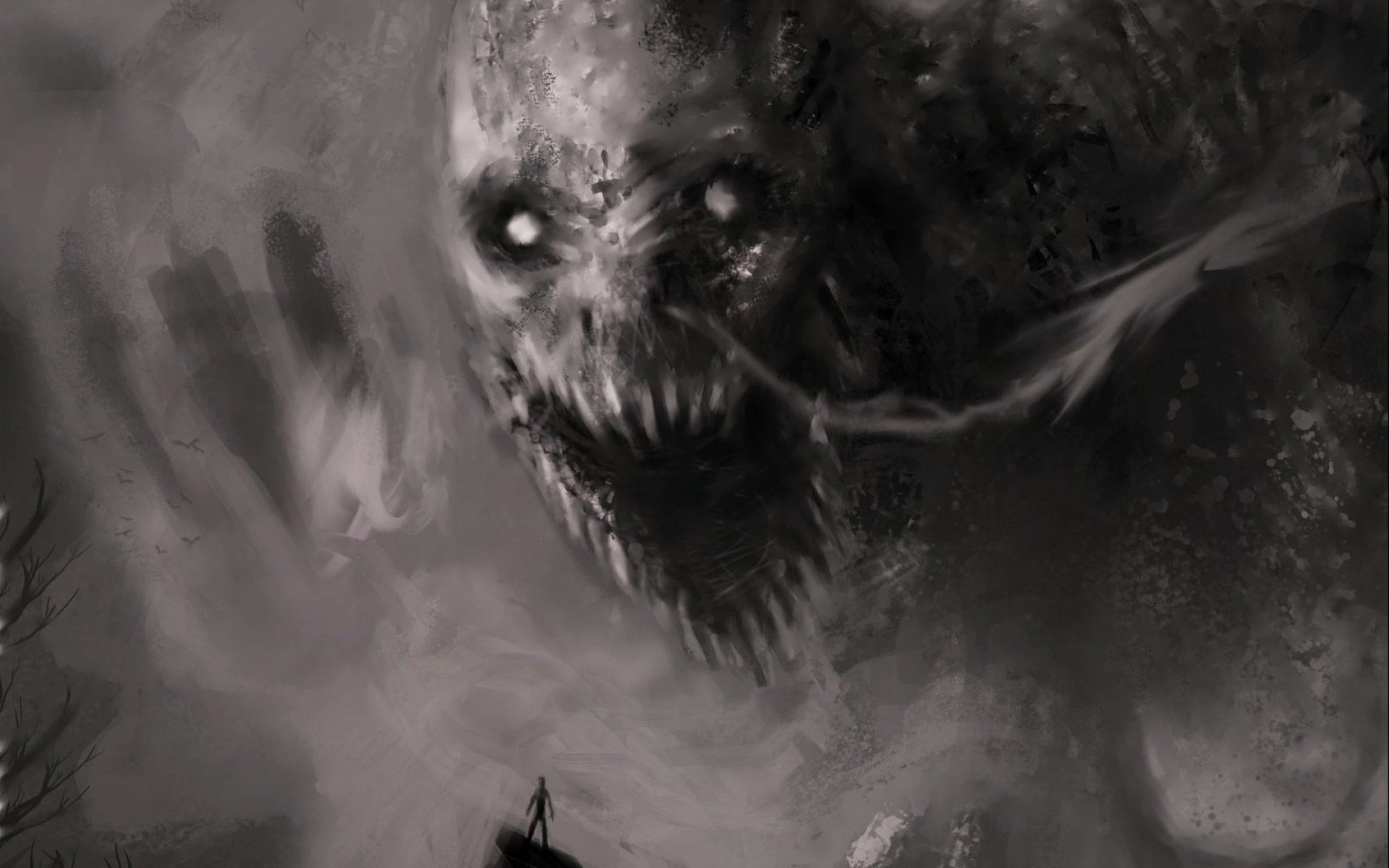 1920x1200 Demon Evil Dark Horror Fantasy Monster Art Artwork Wallpaper At Dark  Wallpapers
