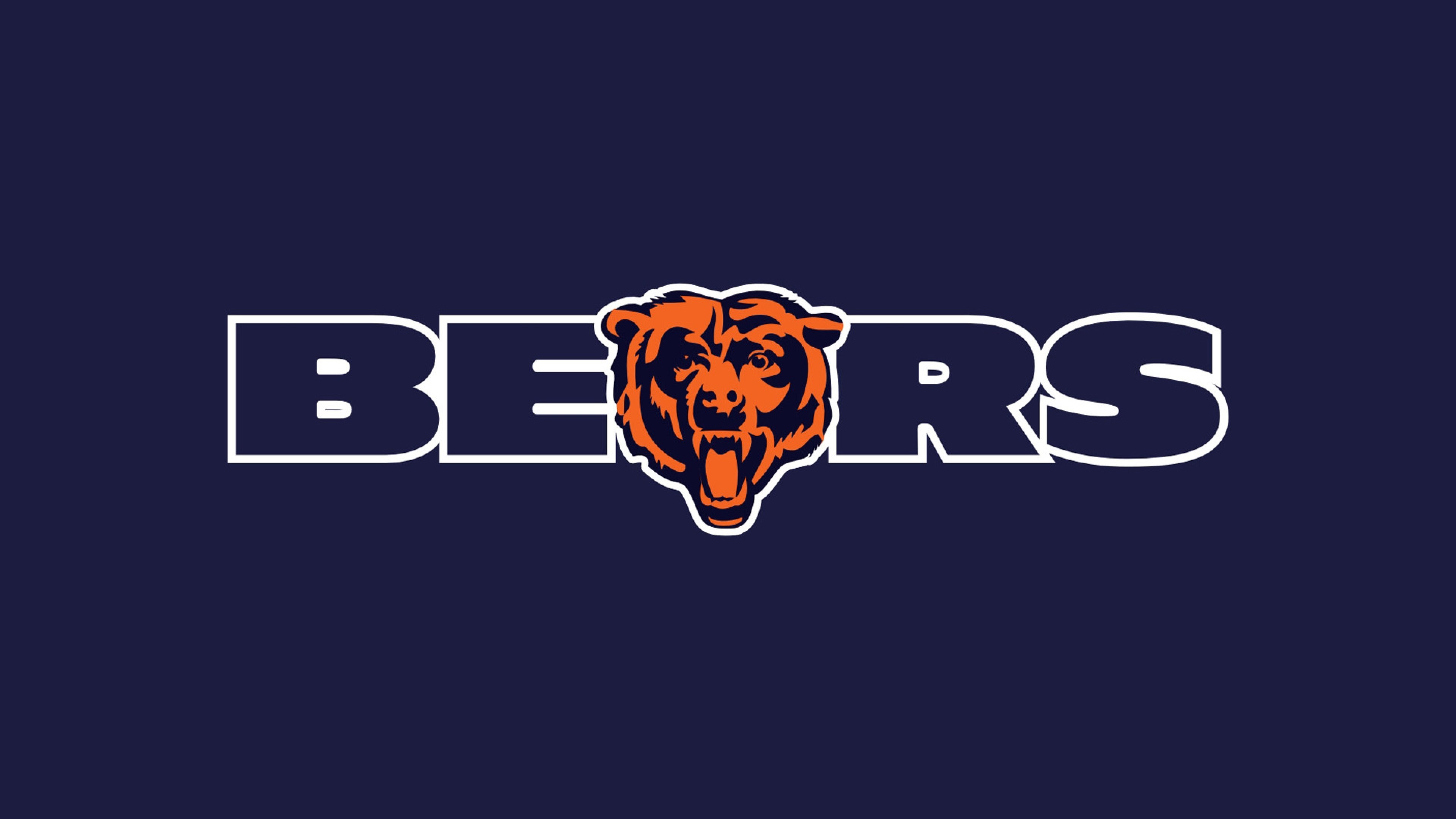 3840x2160  Wallpaper chicago bears, football, logo, team