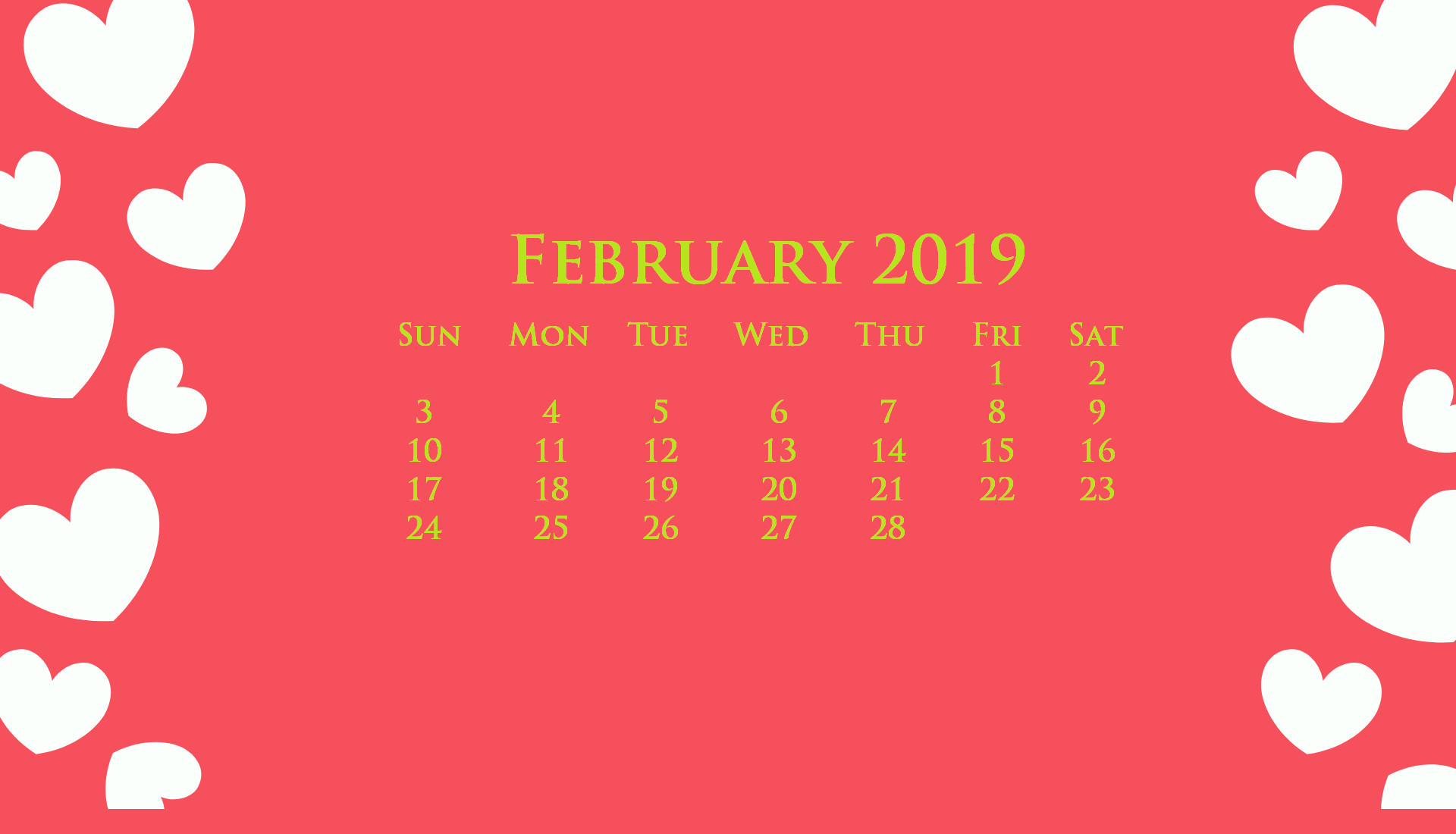 1920x1100 Desktop February 2019 Calendar Wallpaper #february #2019february  #februarycalendar2019 #desktopcaledar