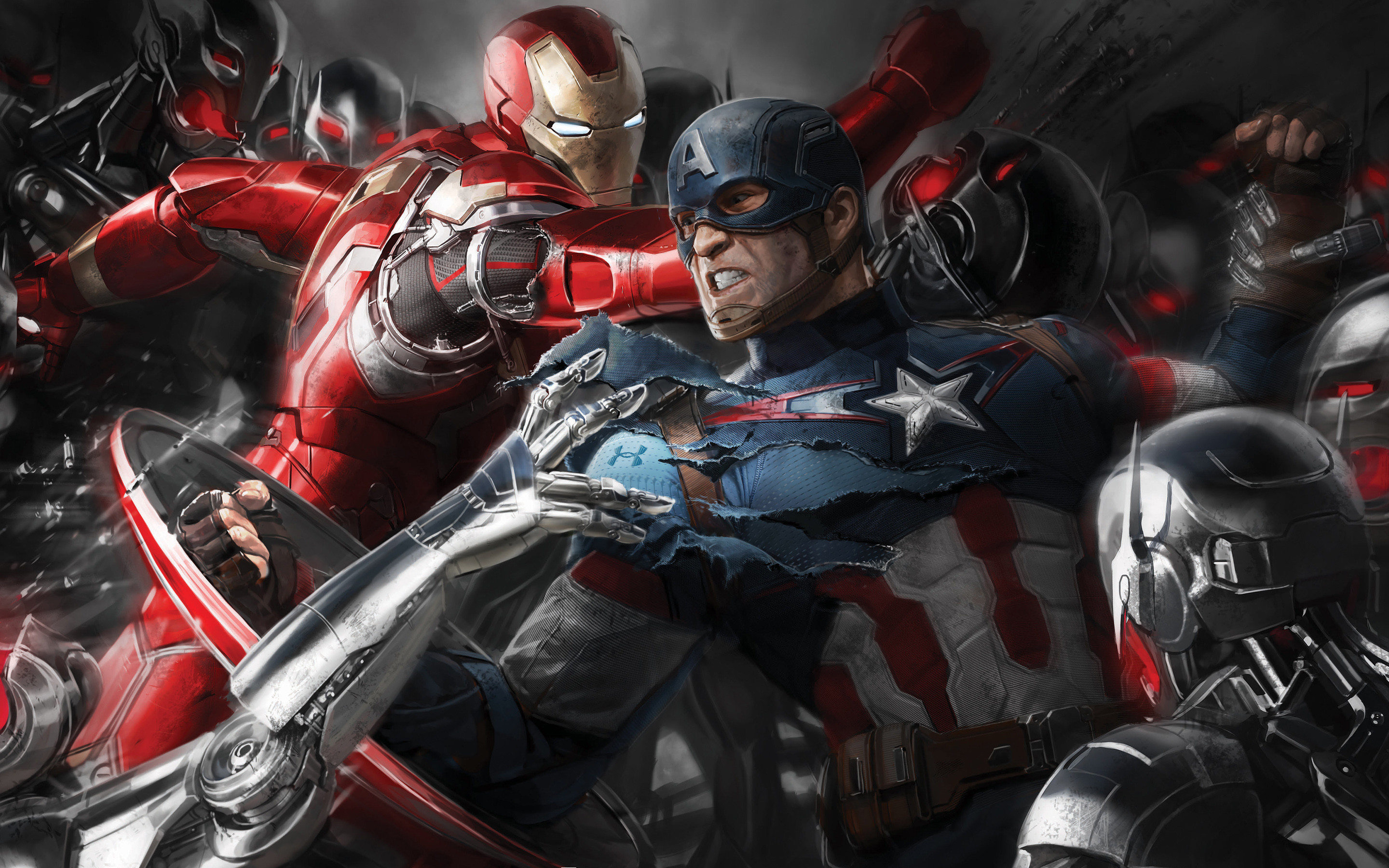 2880x1800 Description: Download Iron Man & Captain America ...