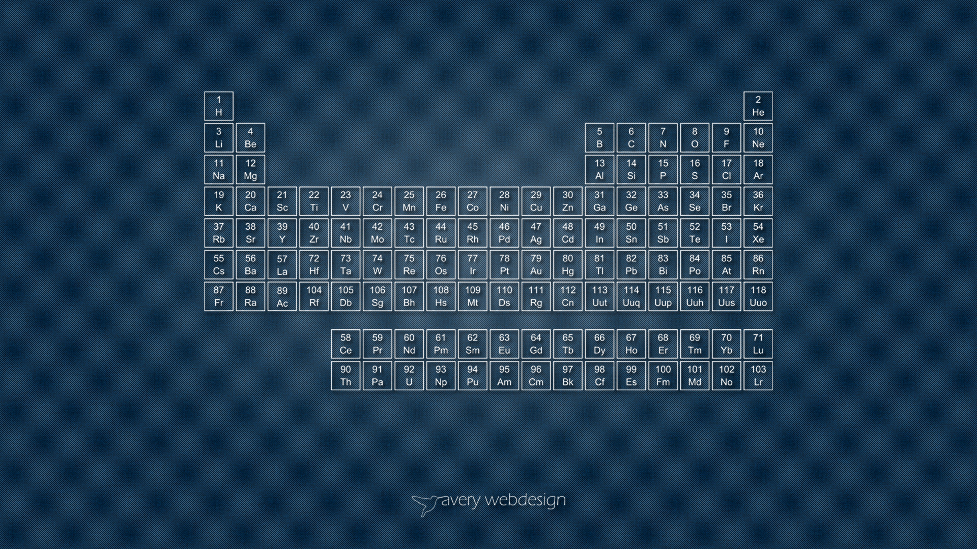 1920x1080 ... Periodic Table Denim Wallpaper in Blue by averywebdesign