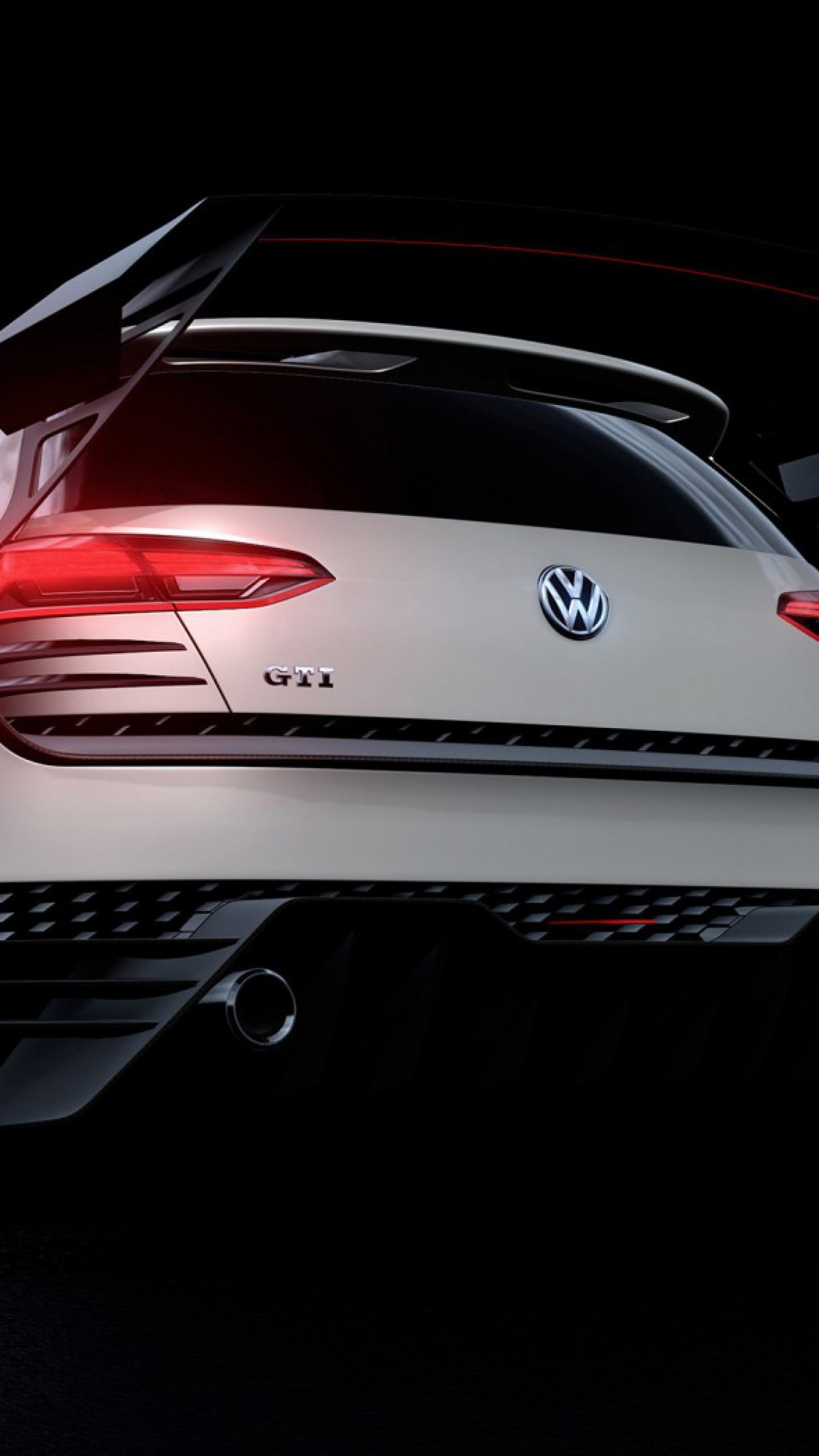 1440x2560 Preview wallpaper volkswagen, gti, rear view, style, concept 