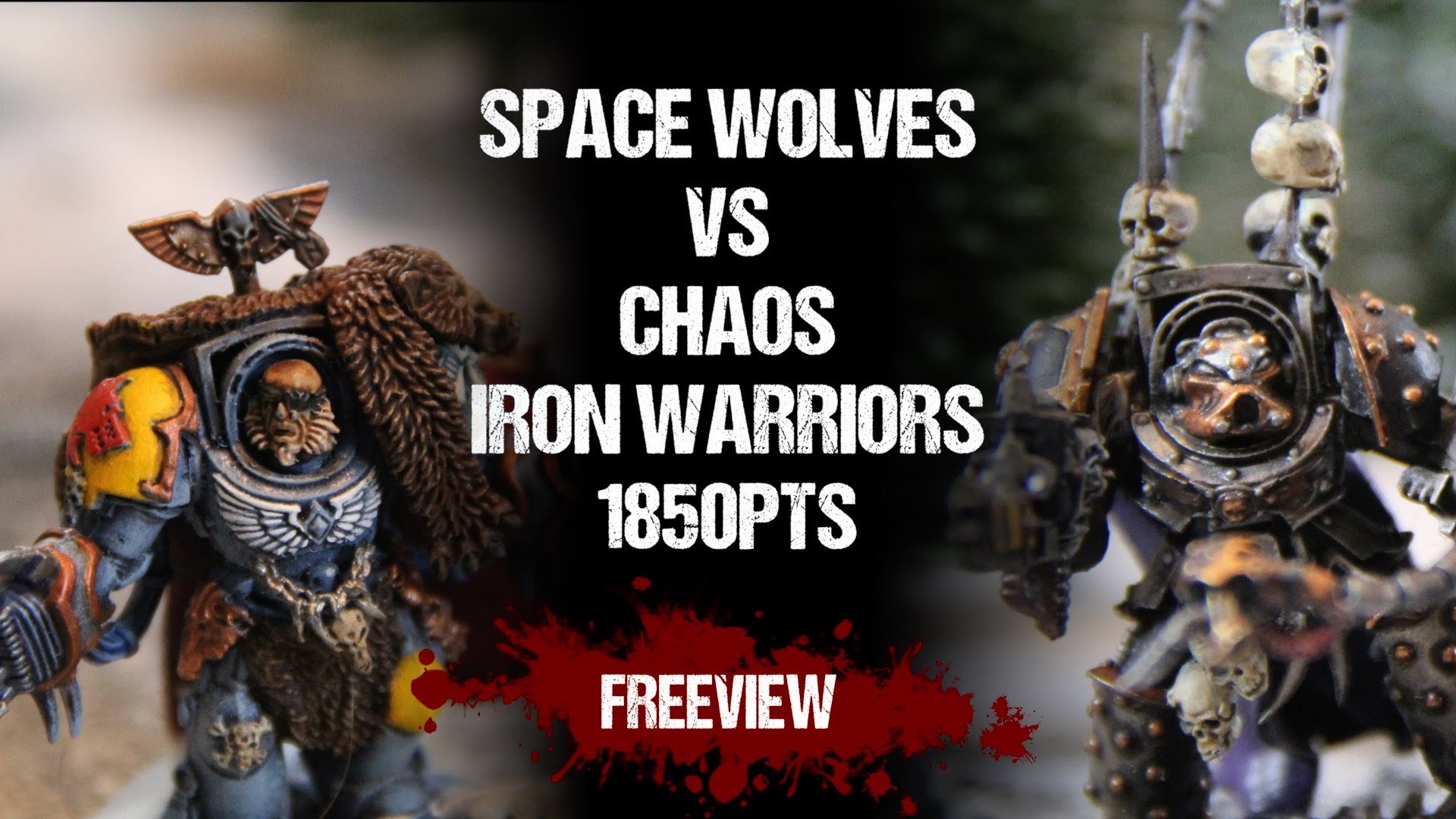 1920x1080 Warhammer 40,000 Battle Report: Space Wolves vs Chaos Iron Warriors 1850pts  - YouTube