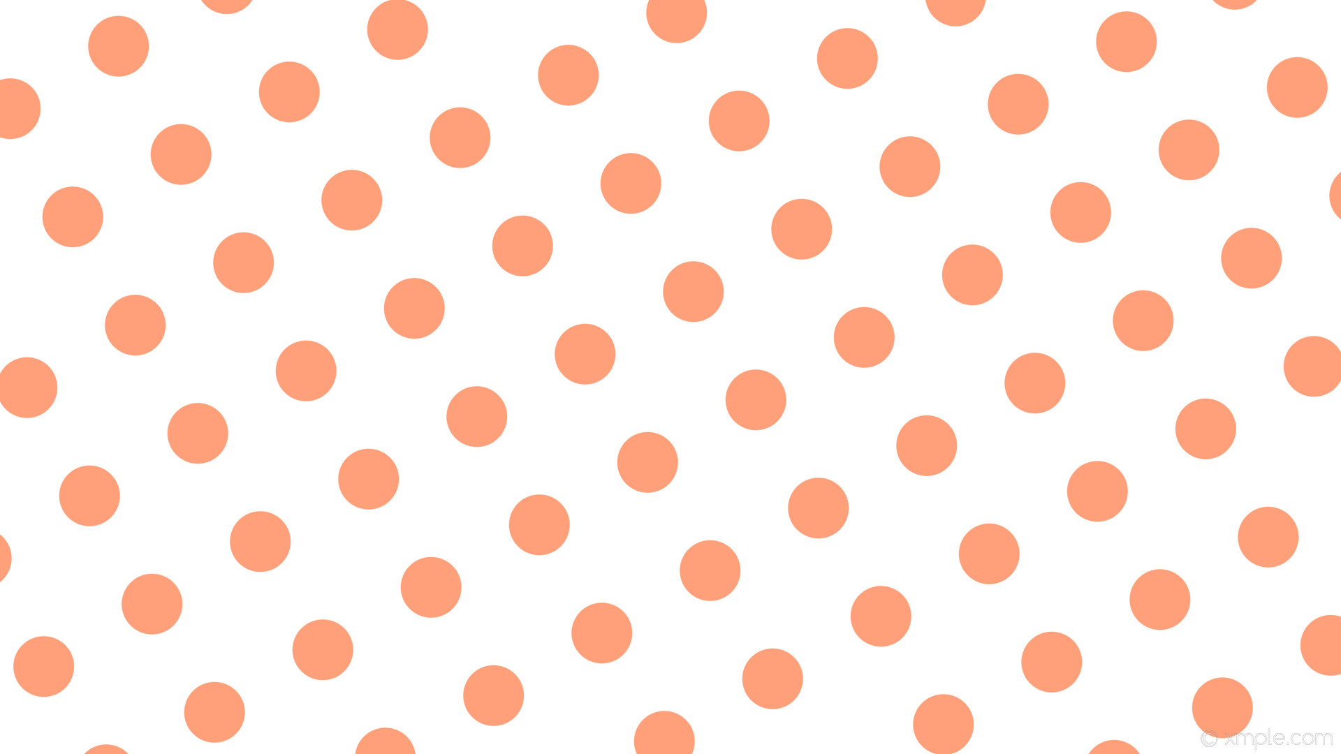 1920x1080 wallpaper white polka dots red spots light salmon #ffffff #ffa07a 210Â° 87px  179px
