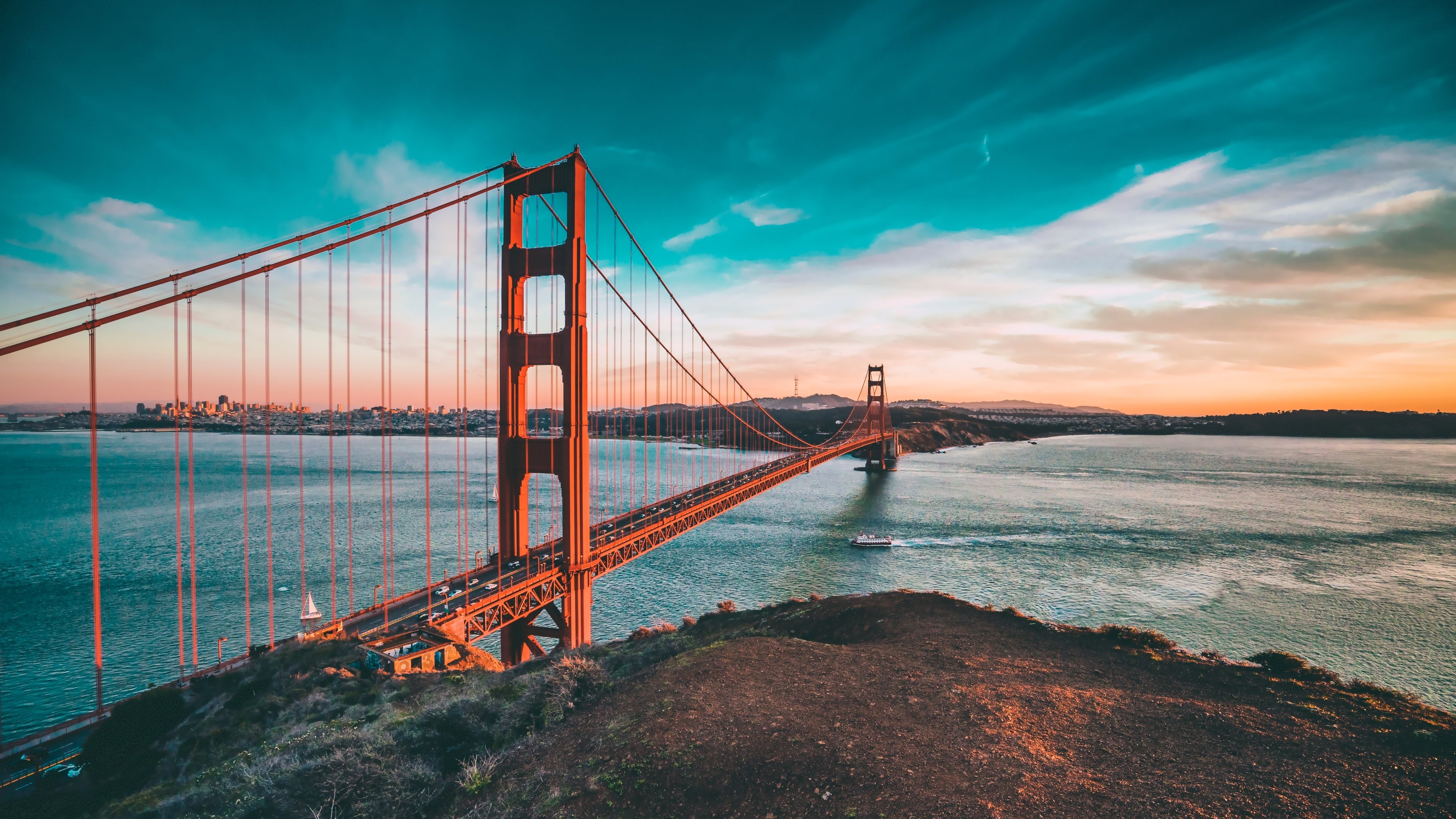 3840x2160 4K HD Wallpaper: Golden Gate Bridge