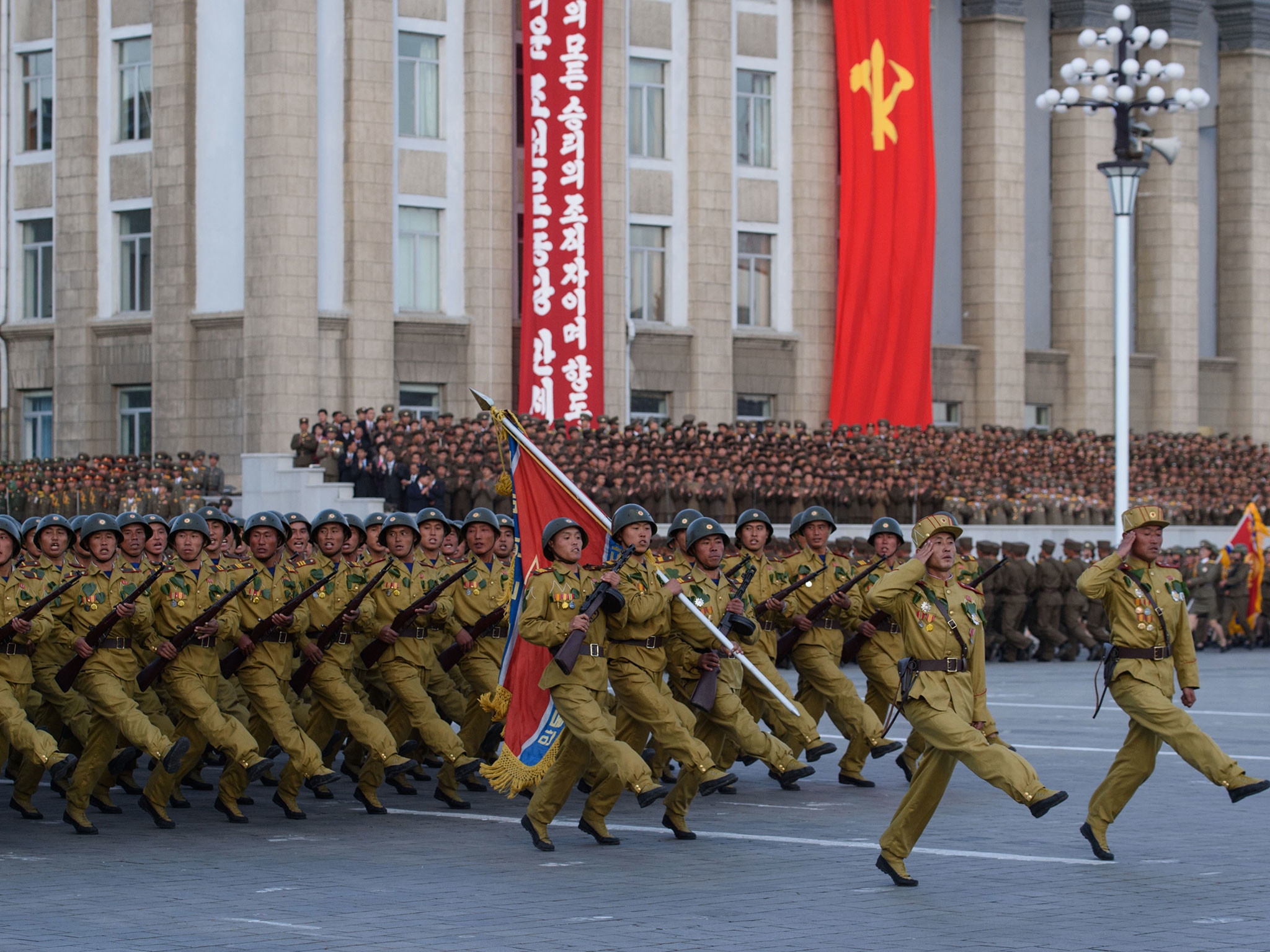 2048x1536 North Korea soldiers 'armed with nuclear backpacks' as tensions rise over  US-South Korean military exercises | The Independent