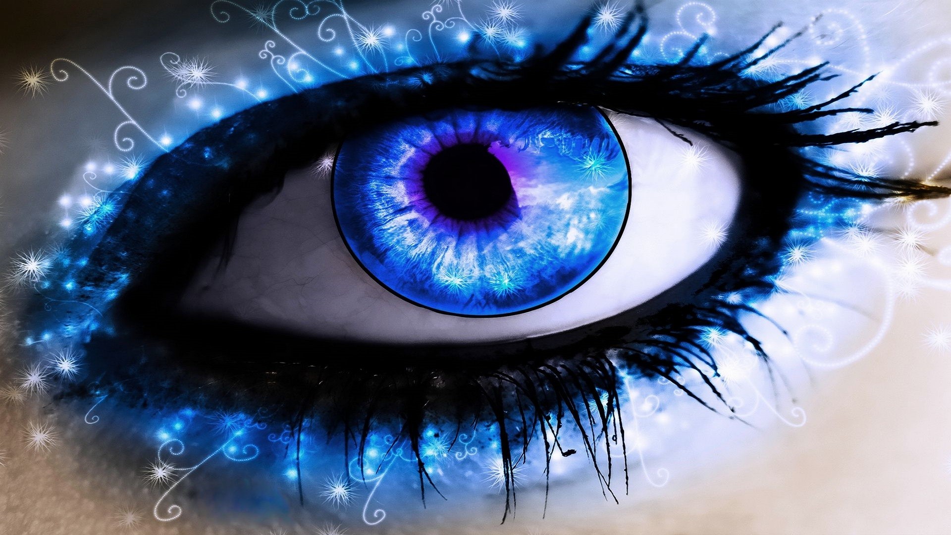 1920x1080 Blue-Abstract -Eyes -Wallpaper-hd-free