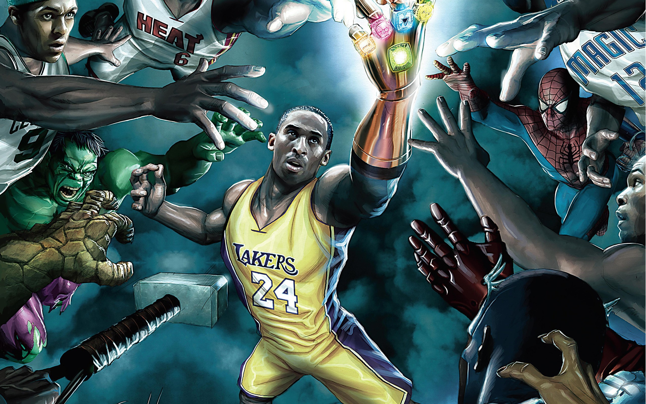 2560x1600 Cartoons Kobe Bryant wallpaper