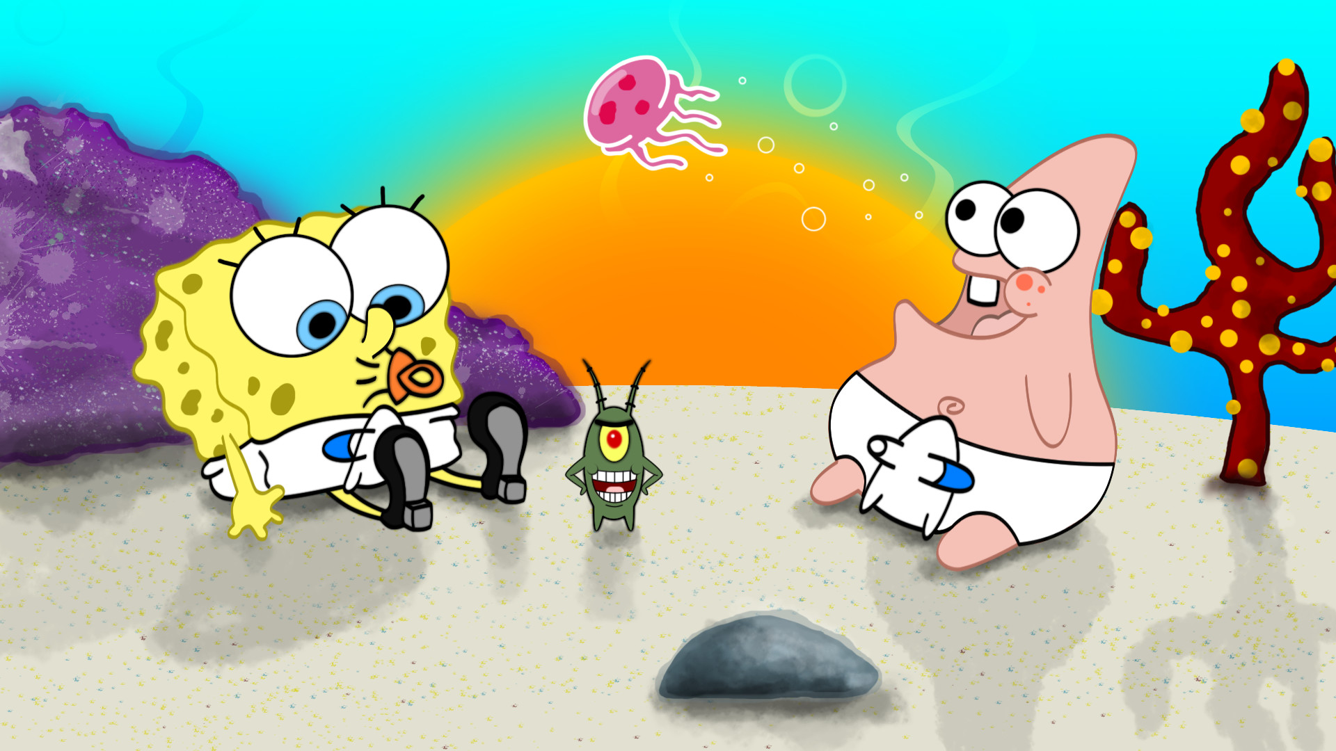 1920x1080 Spongebob Squarepants And Patrick Star Desktop Background. Download   ...