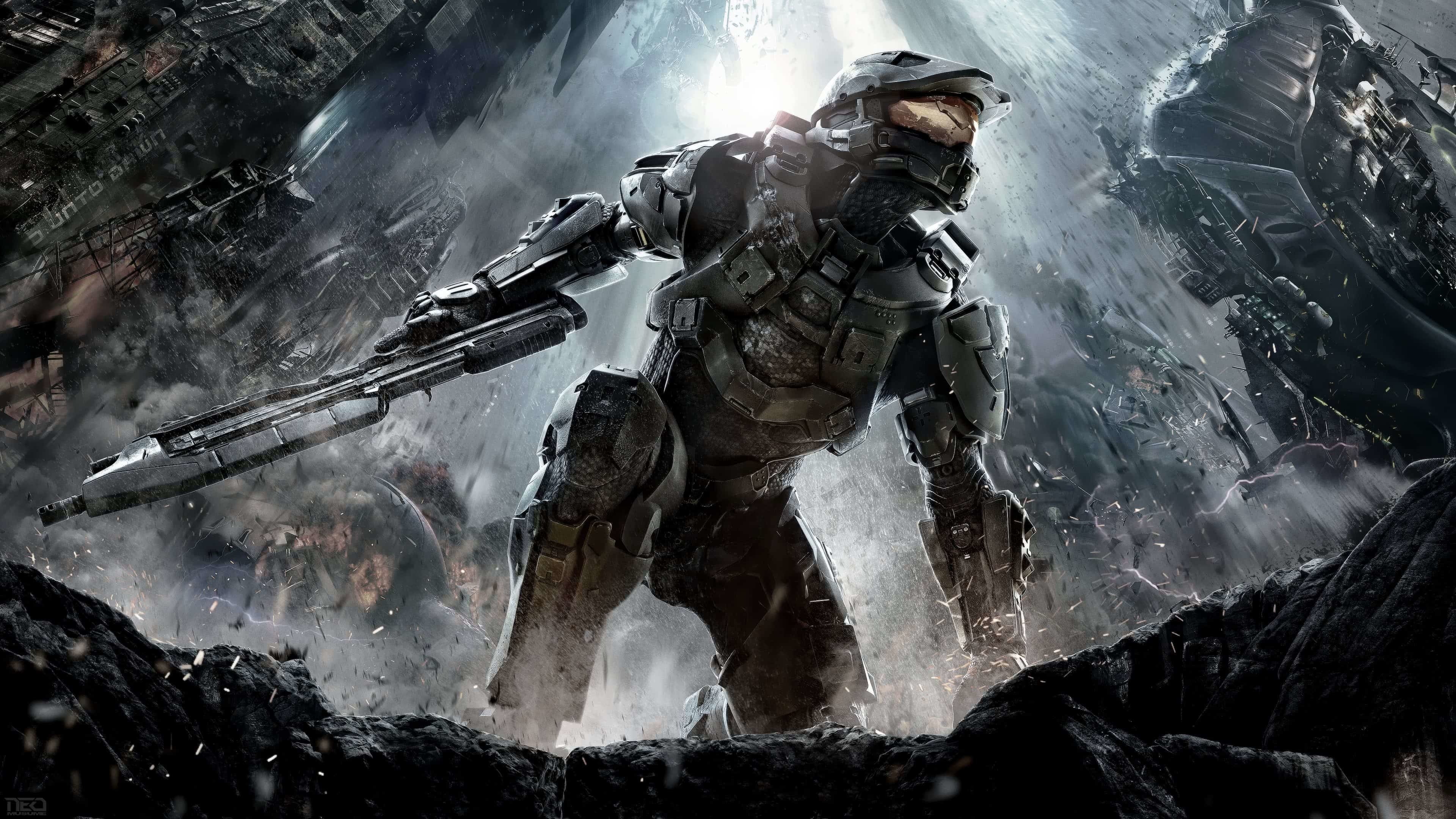 3840x2160 Related Images. halo unsc spirit of fire triple monitor wallpaper