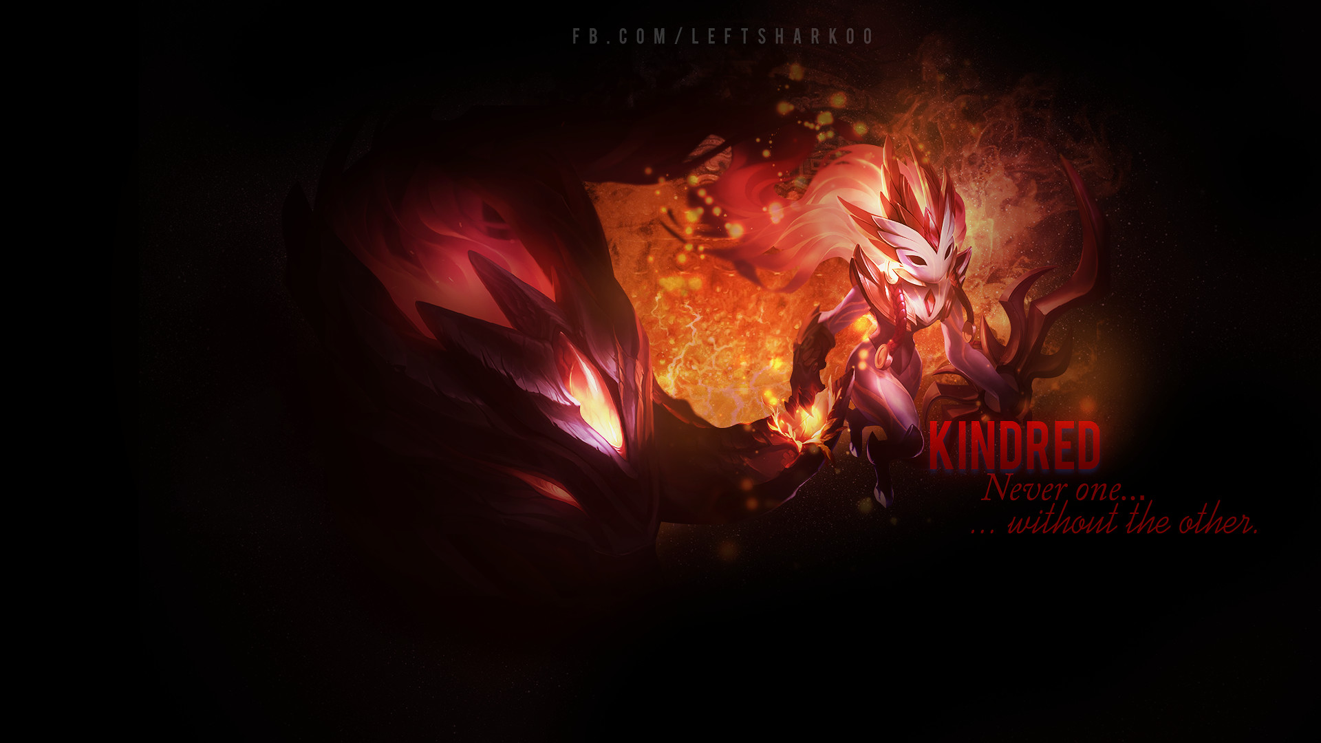 1920x1080 ... Kindred wallpaper League of Legends by LeftLucy