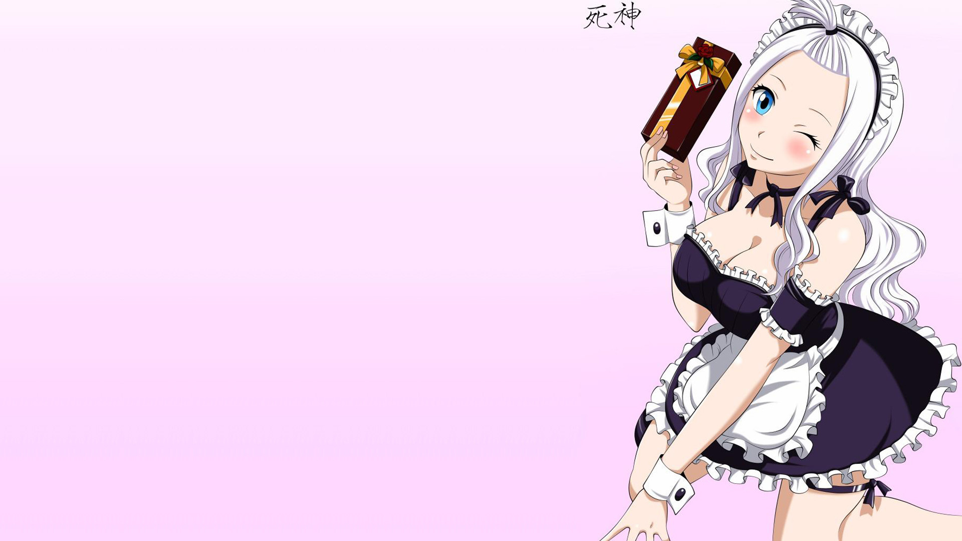 1920x1080 mirajane strauss maid dress costume fairy tail girl anime hd wallpaper