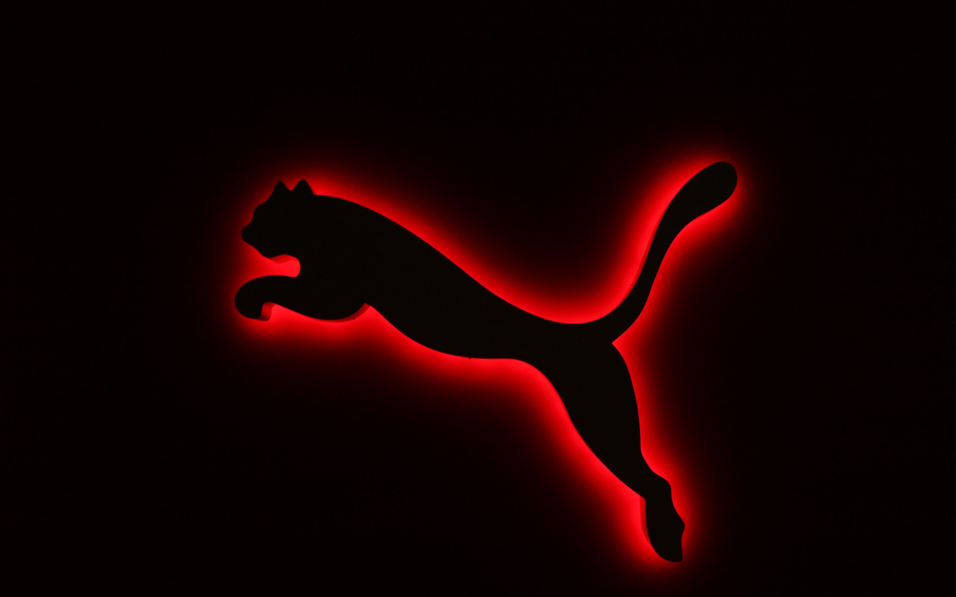1920x1200 Puma Logo Black and Red Wallpaper