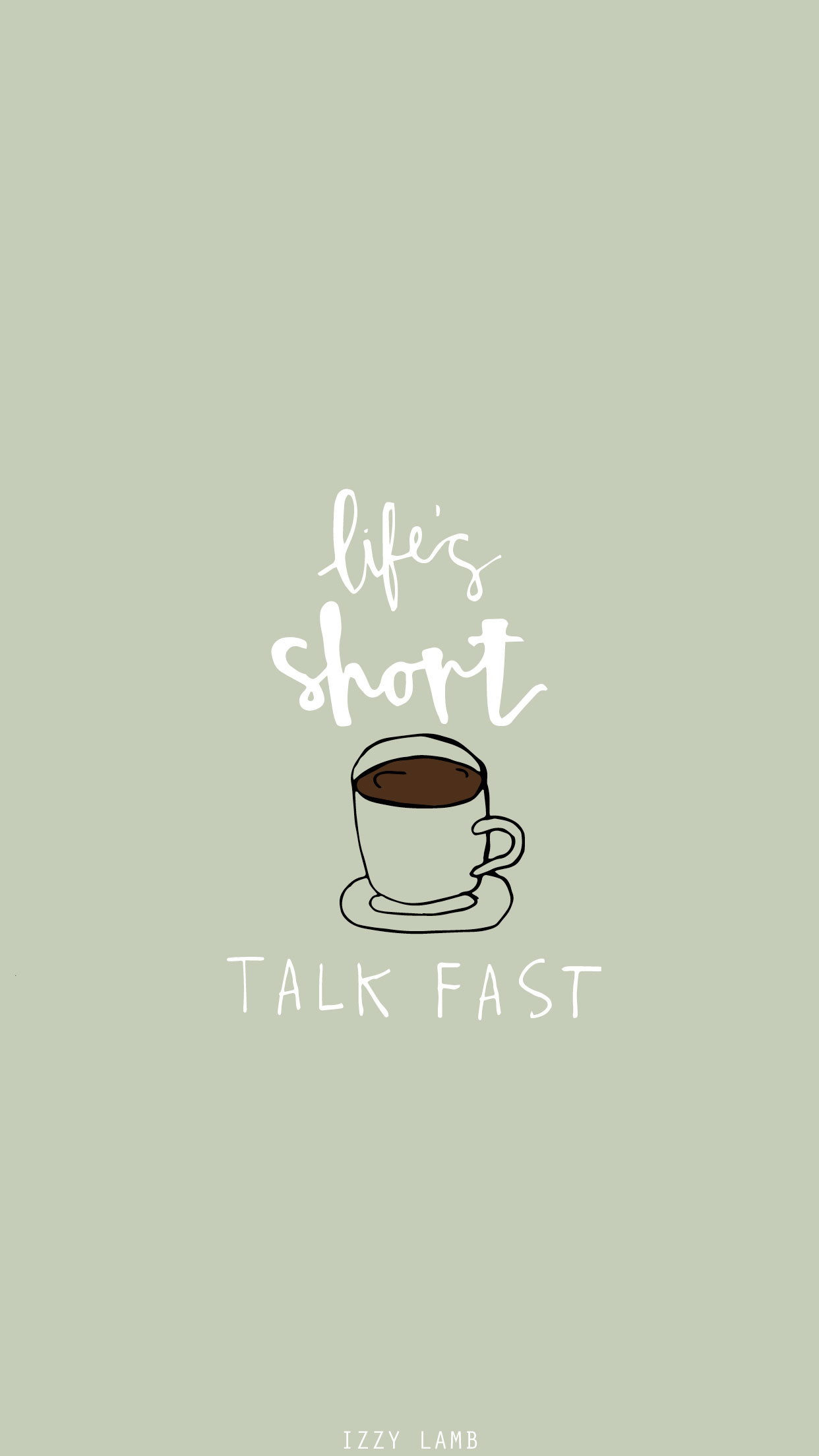 1242x2208 A - (especially at work) - Life's Short, Talk Fast Gilmore Girls Wallpaper