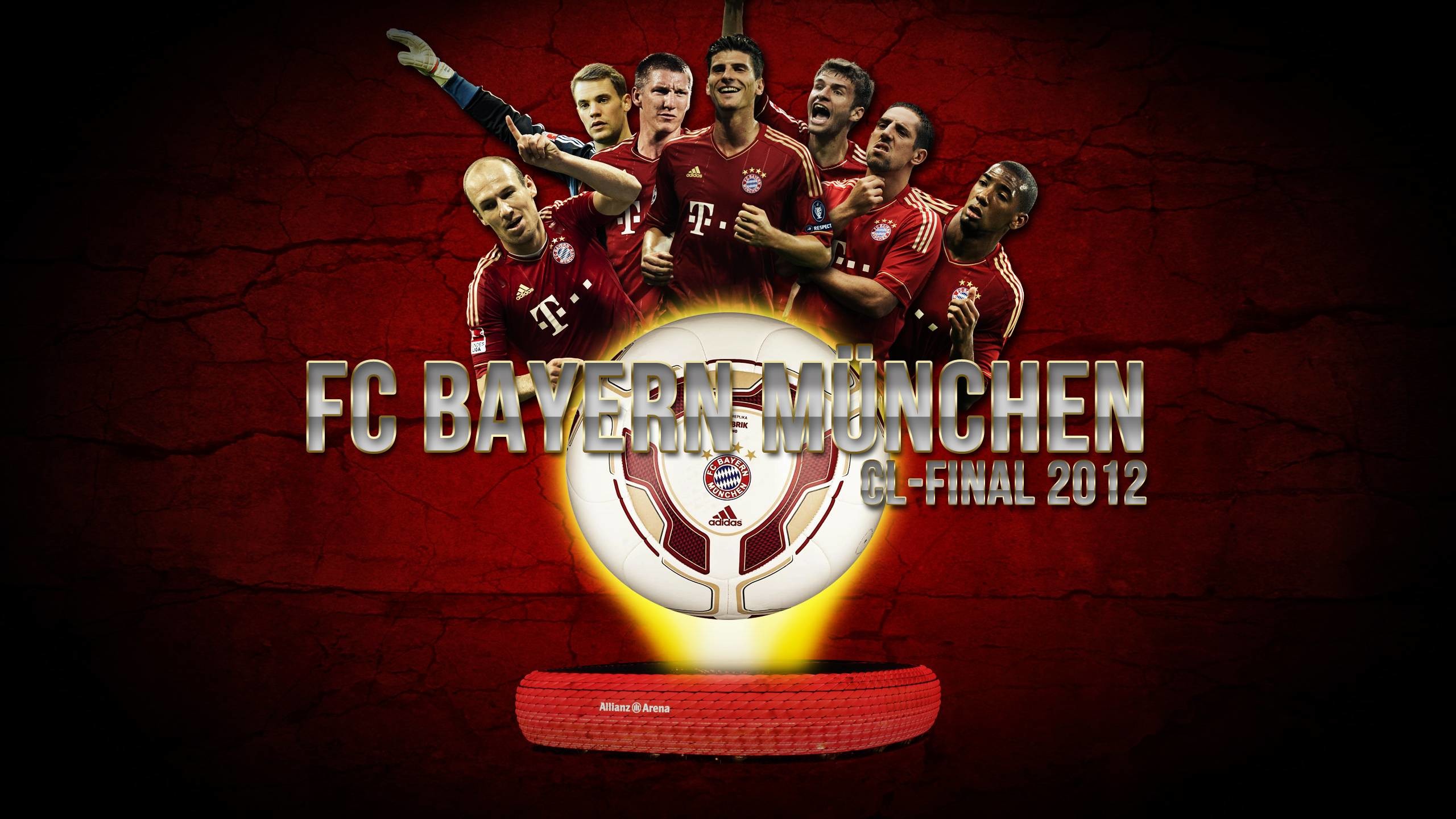 2560x1440 DeviantArt: More Like FC Bayern Munich Wallpaper JPG und PSD by Wybi