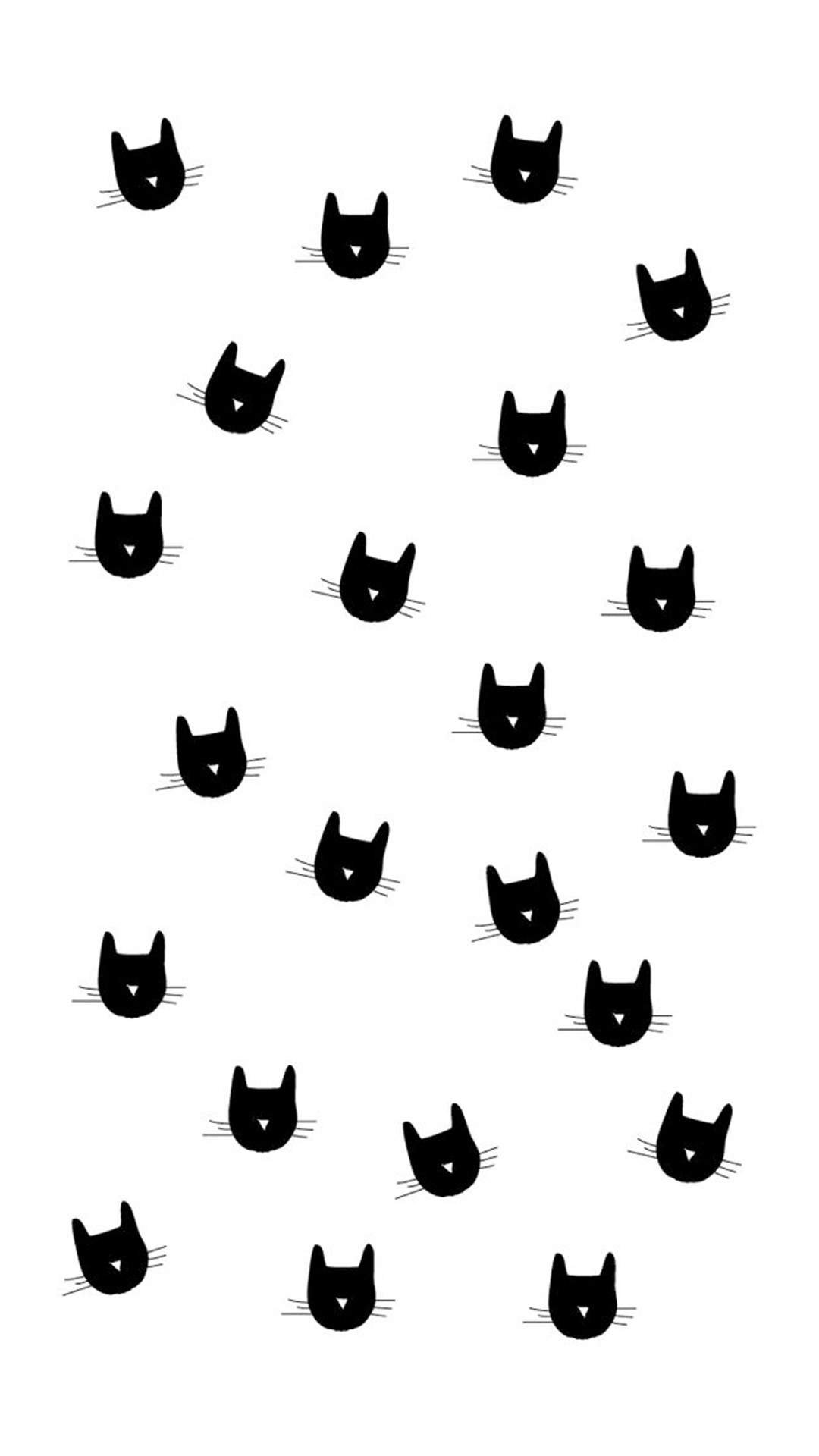 1080x1920 Cat Heads Pattern #iPhone #6 #plus #wallpaper Â· Fall WallpaperIphone 5 ...