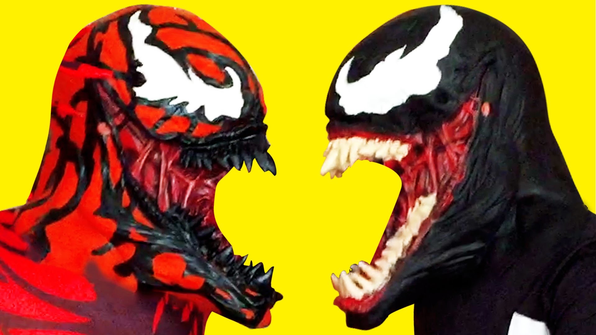 1920x1080 Venom Spiderman Villains vs Carnage Cereals Battle - Superhero in Real Life  Fun Movie