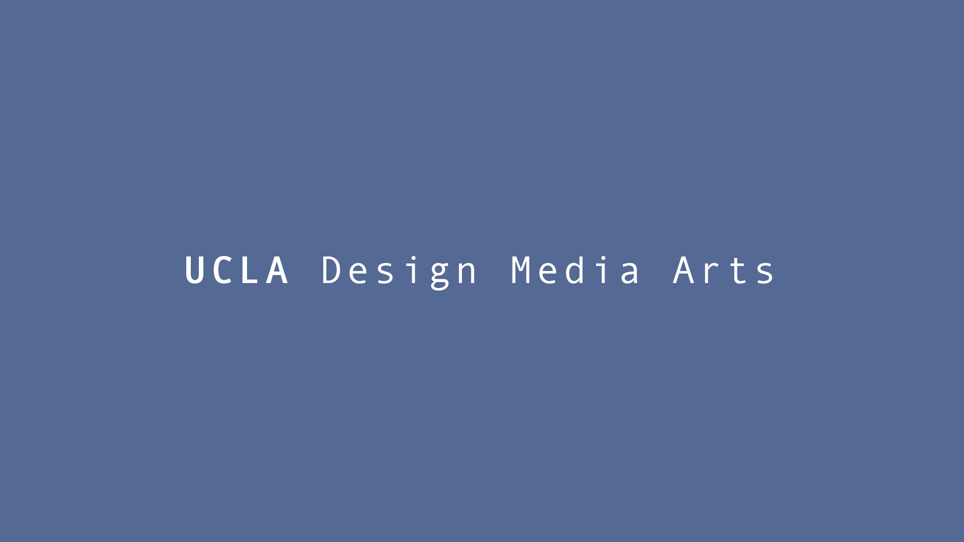 1920x1080 UCLA Design Media Arts