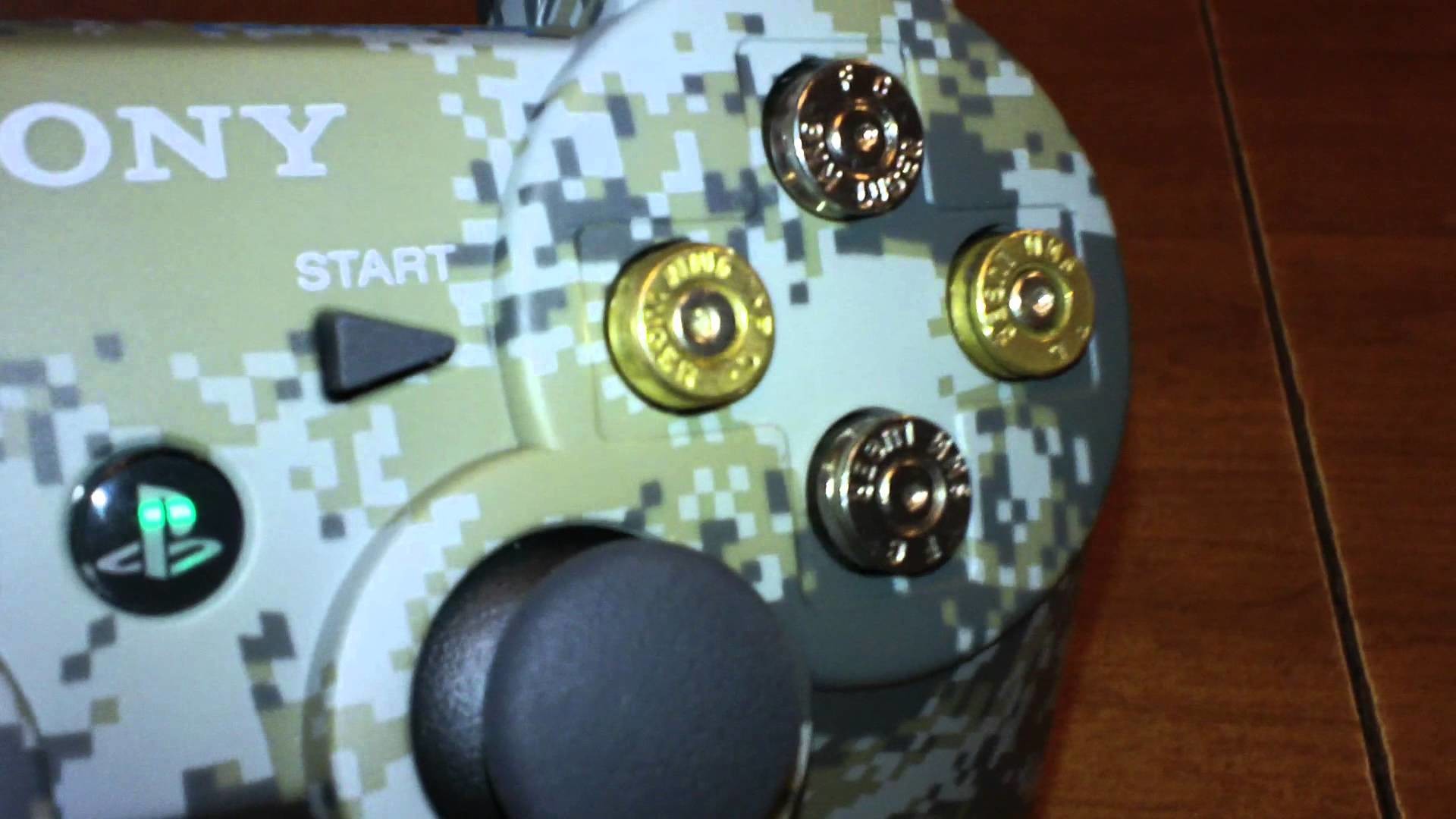 1920x1080 Custom Urban Camo Ps3 Controller With LED'S and Bullet Buttons [HD]