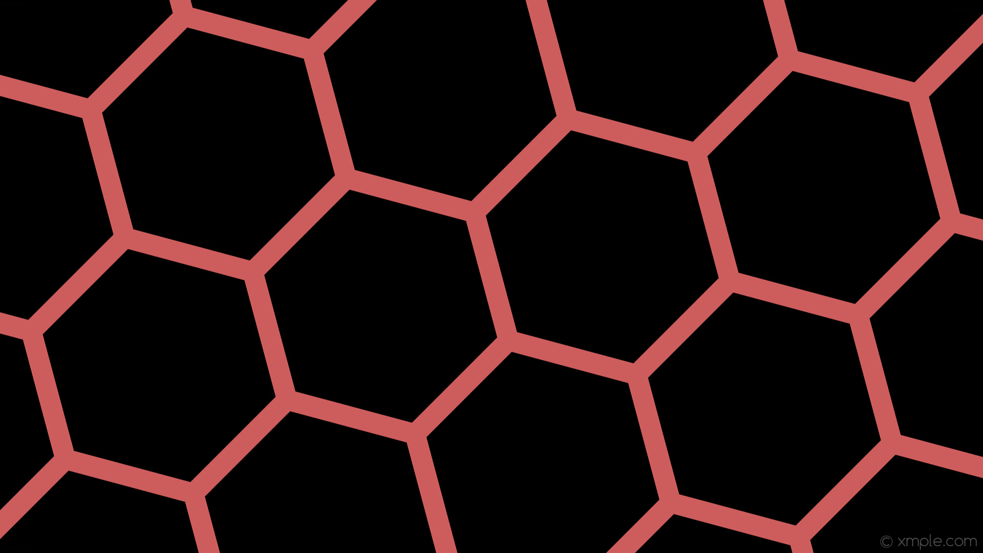 1920x1080 wallpaper beehive honeycomb black red hexagon indian red #000000 #cd5c5c  diagonal 15Â° 40px