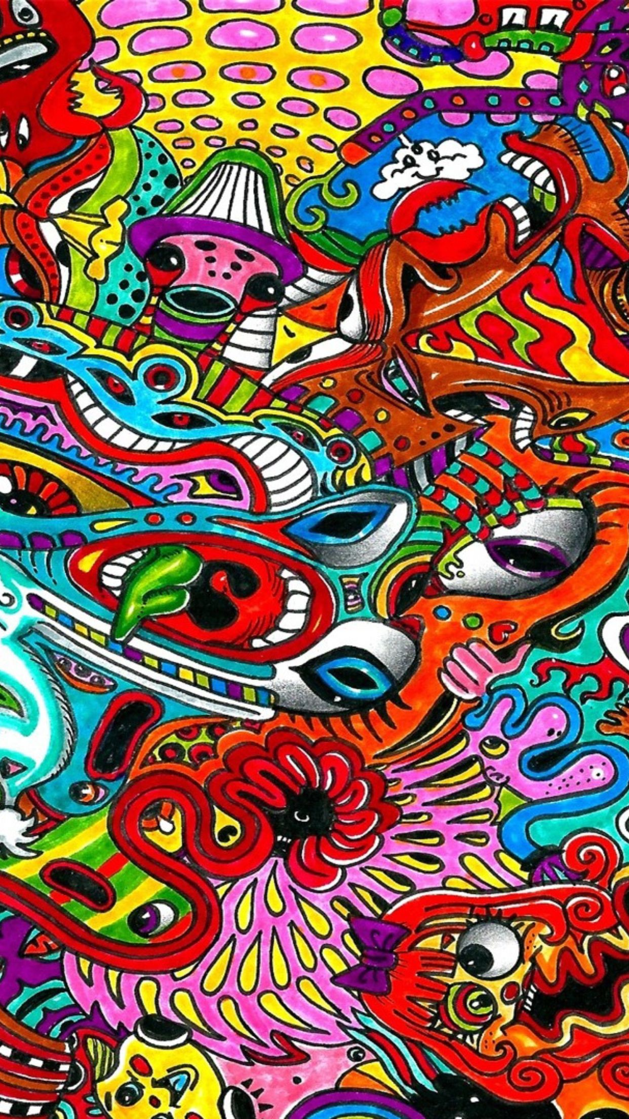 1242x2208 Find the best Trippy Hippie Wallpaper on GetWallpapers. We have background  pictures for you!