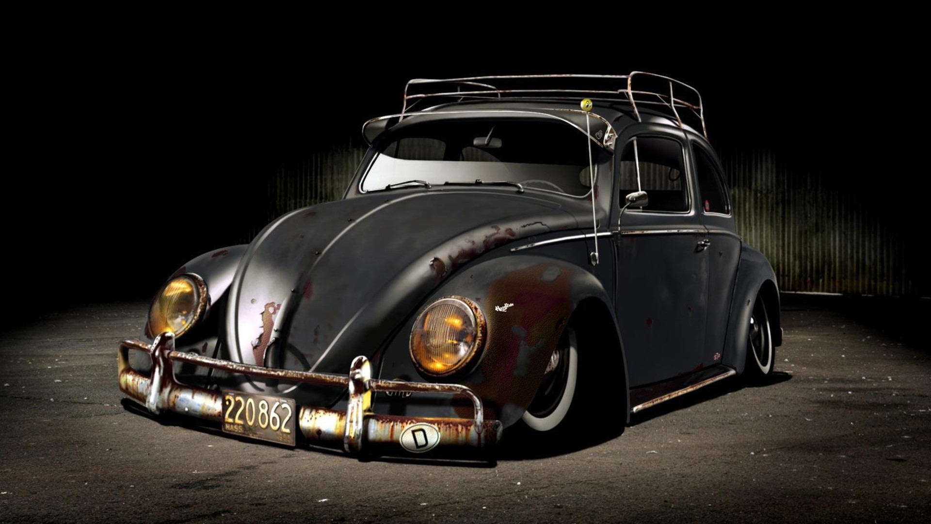 1920x1080 Rusty Volkswagen Beetle HD Wallpaper 