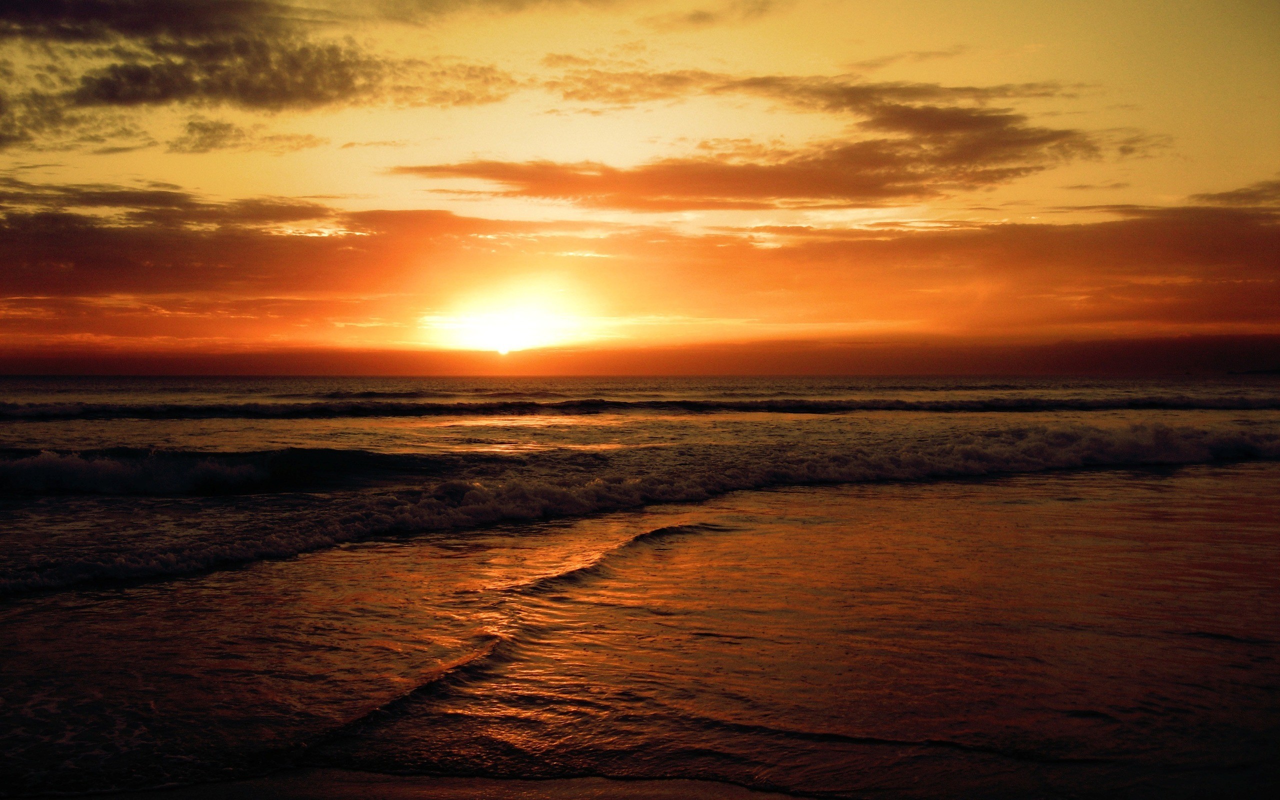2560x1600  HD Sunset Beaches Backgrounds.