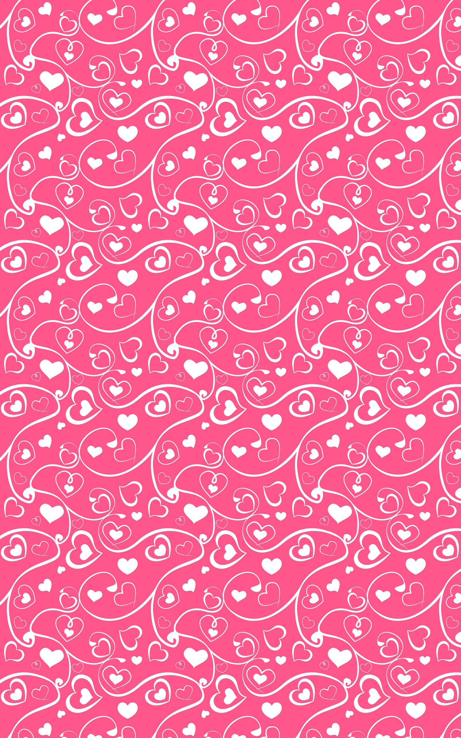 1600x2560 Heart pattern Holiday mobile wallpaper
