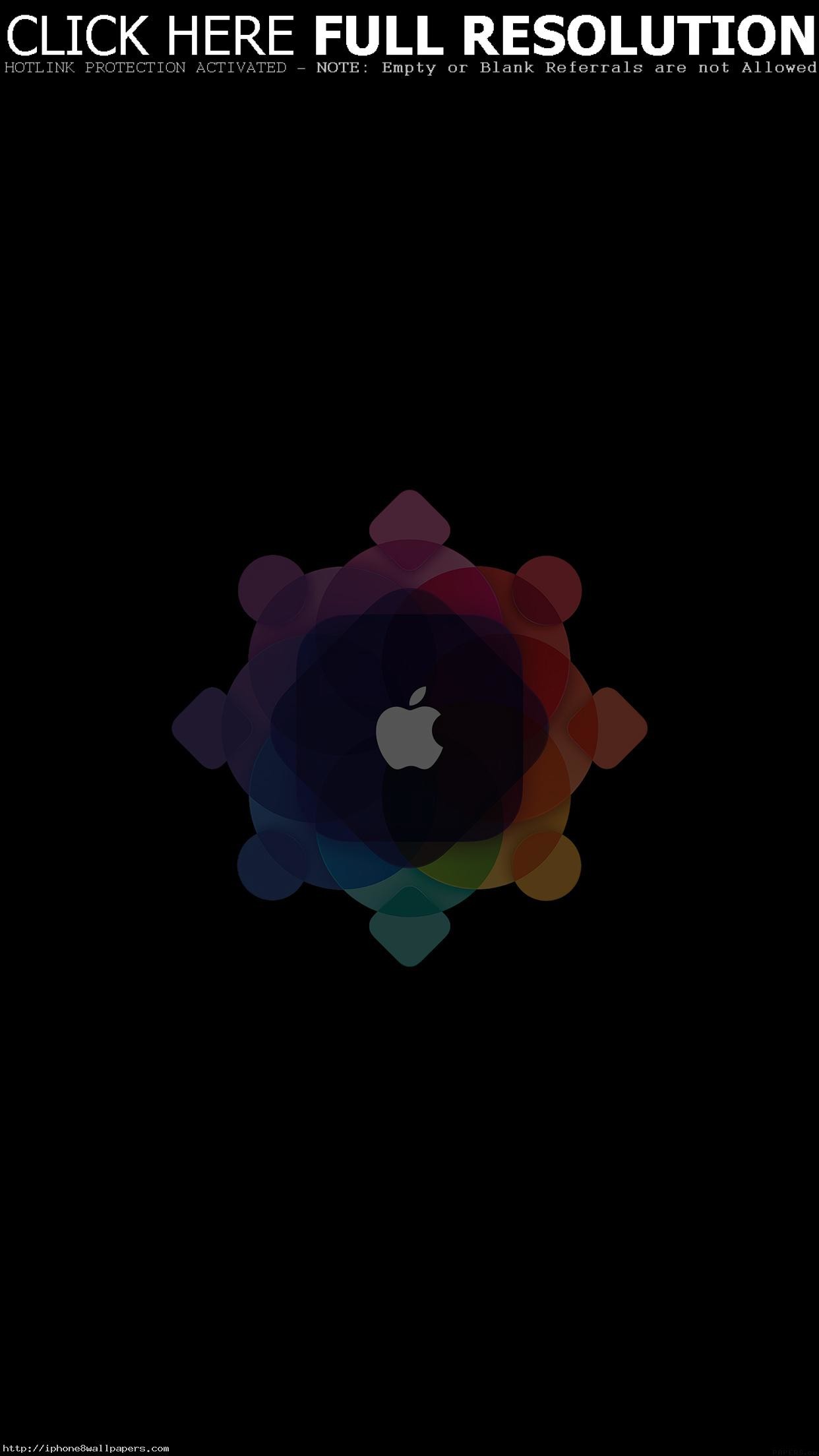 1242x2208 Apple Wwdc Art Logo Minimal Dark Android wallpaper - Android HD wallpapers