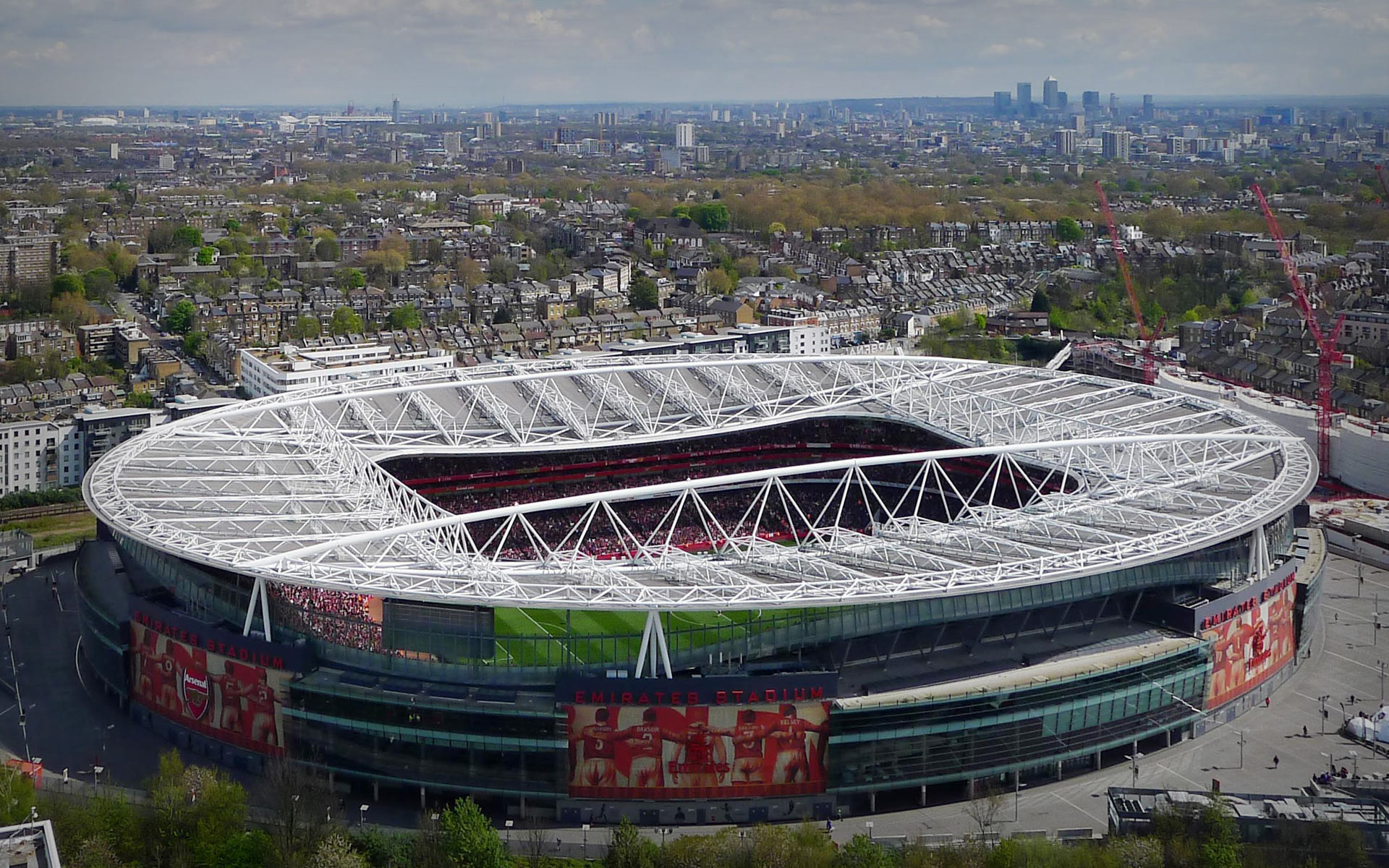 1920x1200 Download now full hd wallpaper arsenal emirates stadium football aerial  view london ...