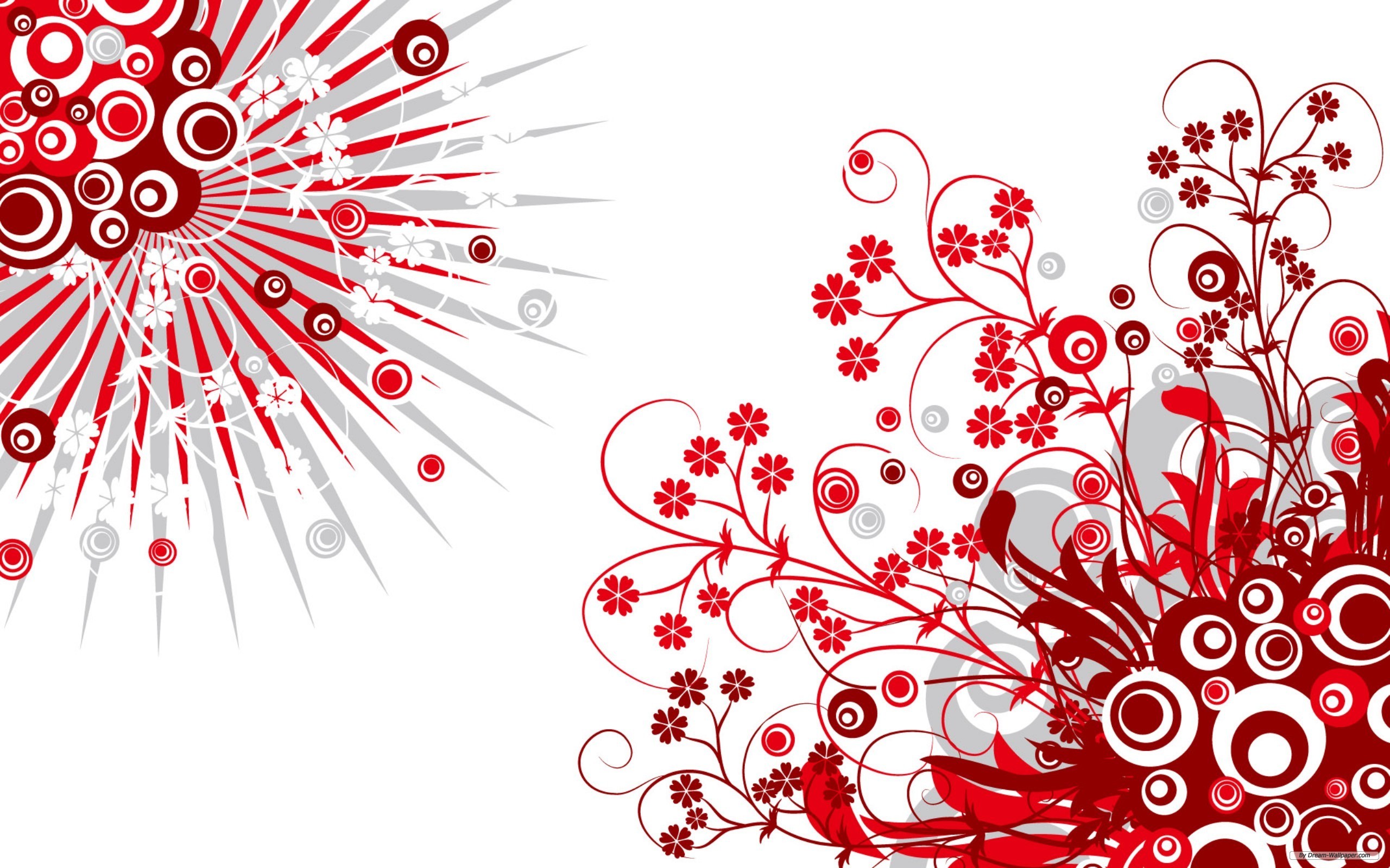 2560x1600  Red White Vintage Vector Background