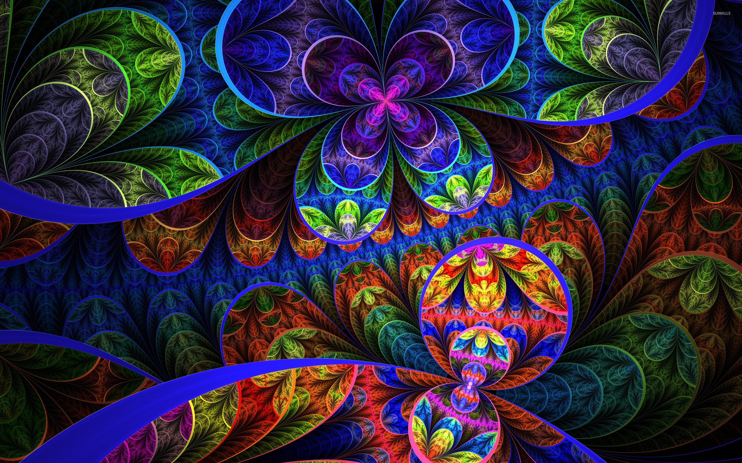 2560x1600 Floral fractal wallpaper