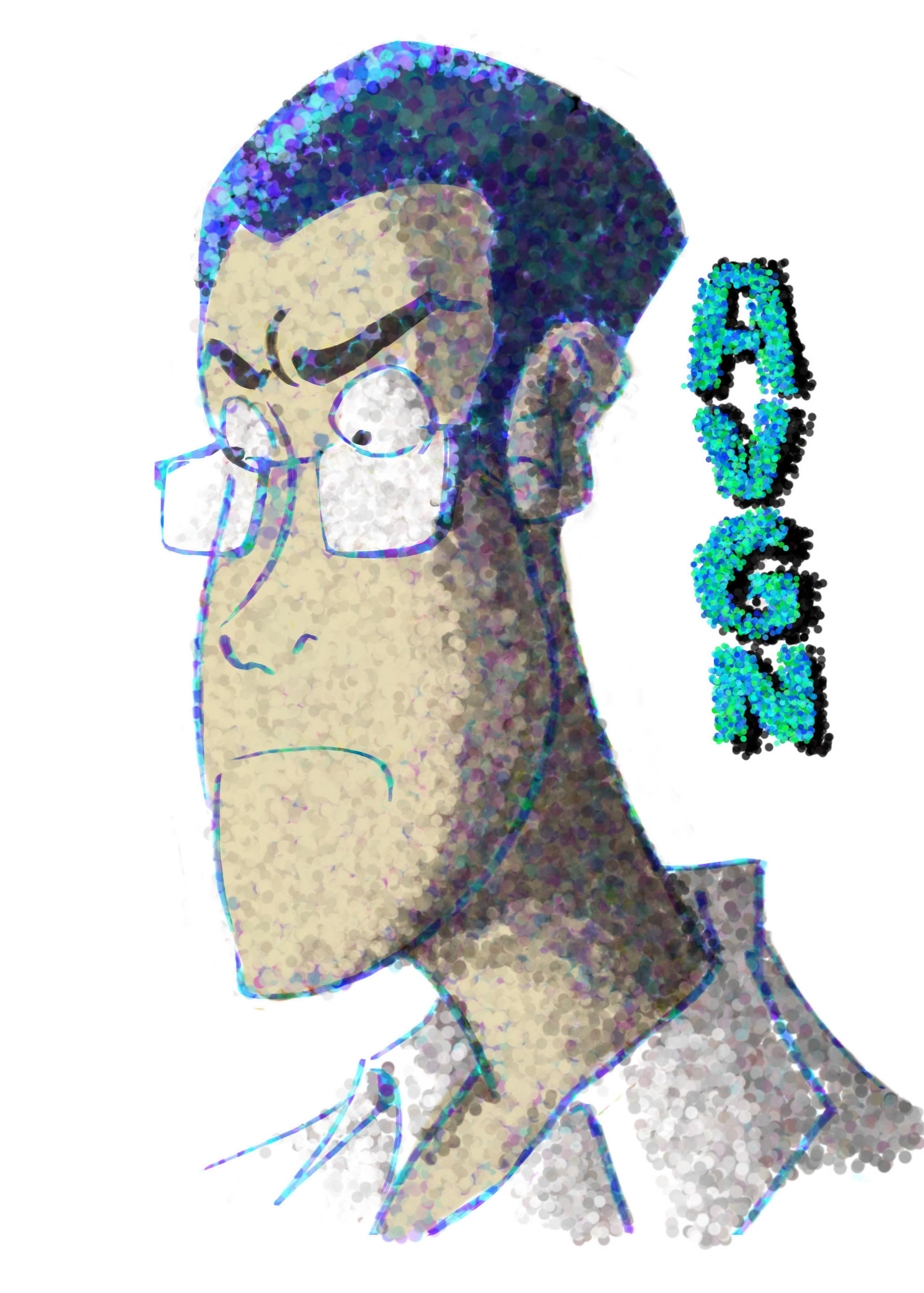 1829x2560 Angry Video Game Nerd images AVGN pointillism 01 HD wallpaper and  background photos