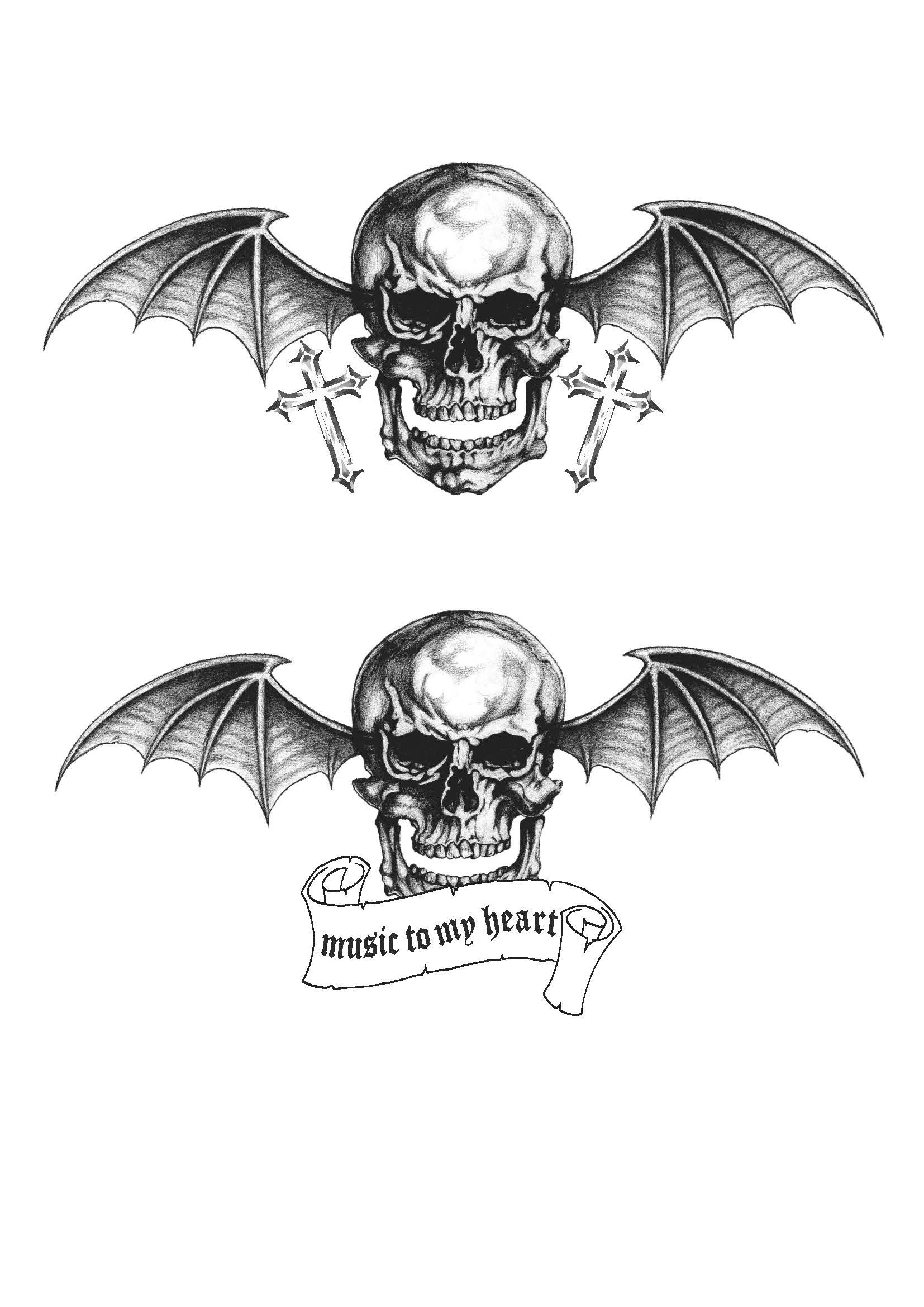 Avenged Sevenfold Clipart Deathbat - Avenged Sevenfold Deathbat Tattoo -  Free Transparent PNG Download - PNGkey