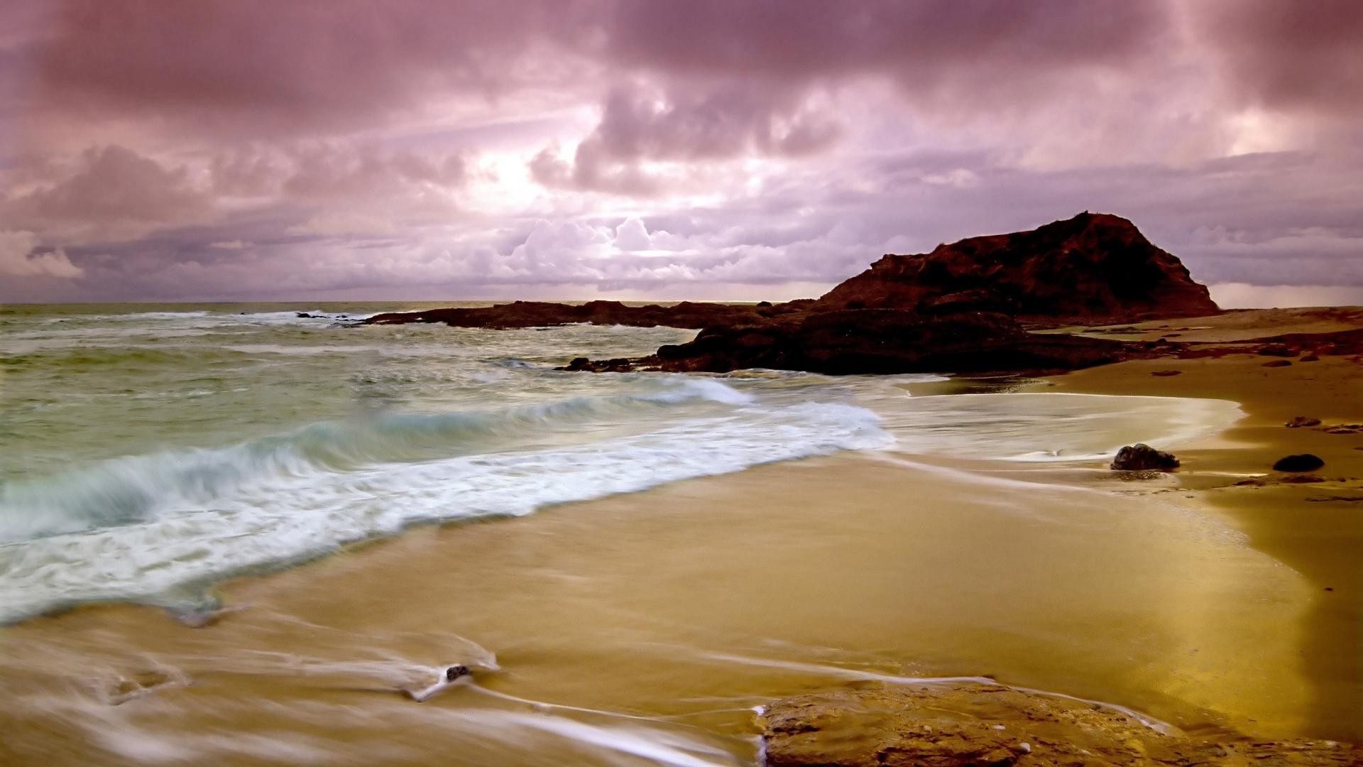 1920x1080 Ocean Tag - Ocean Beach Landscape Nature Scenes Wallpaper Desktop for HD  16:9 High