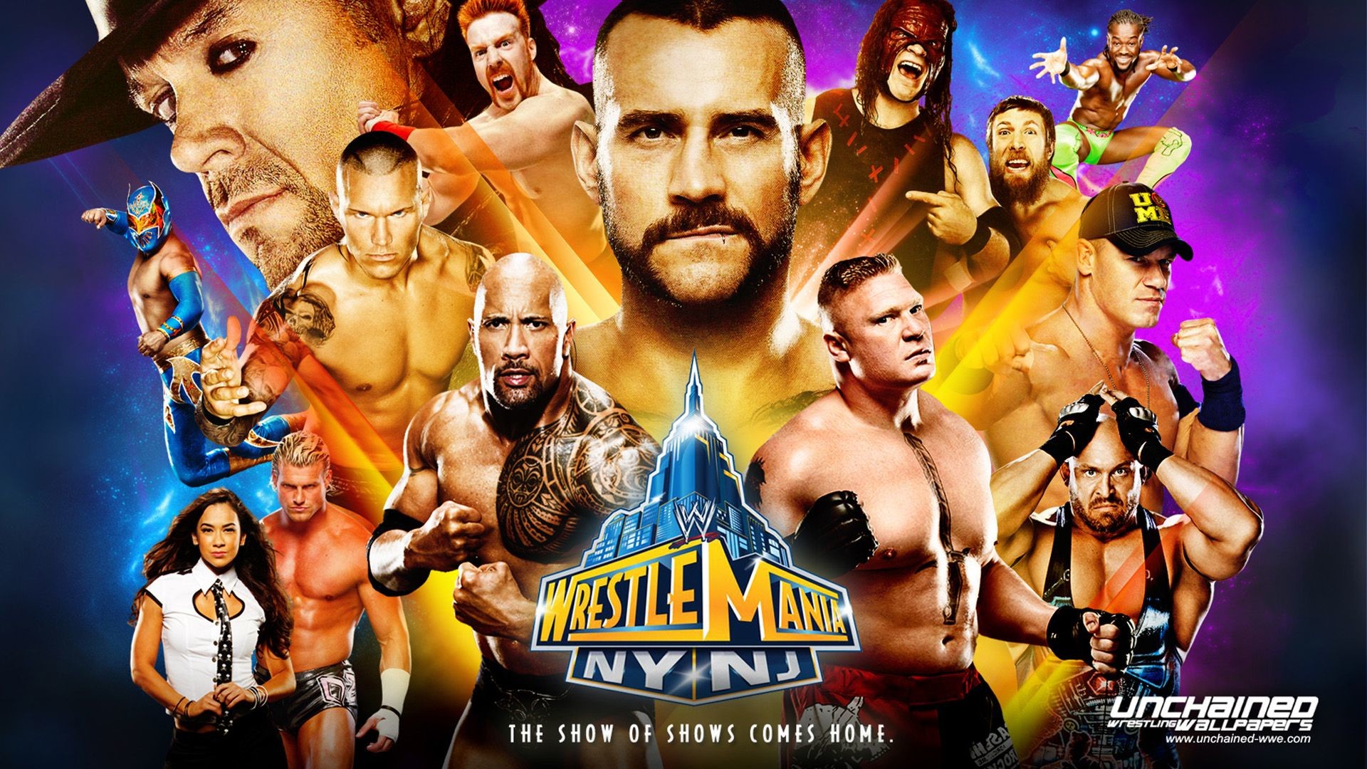 1920x1080 wwe | WWE WrestleMania 29 “Coming Home” Teaser Wallpaper
