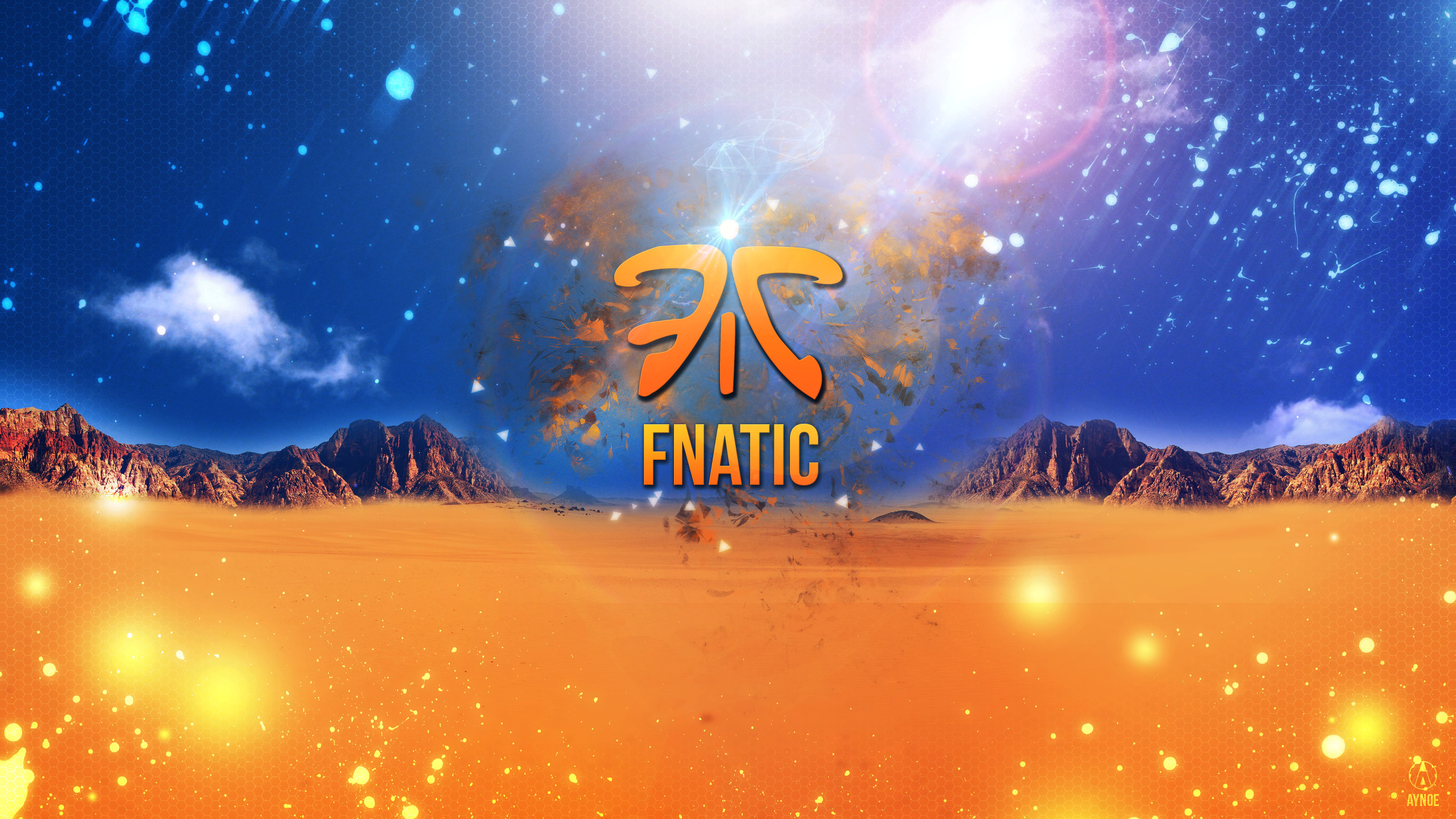 2560x1440 ... Fnatic Wallpaper Logo - League of Legends by Aynoe